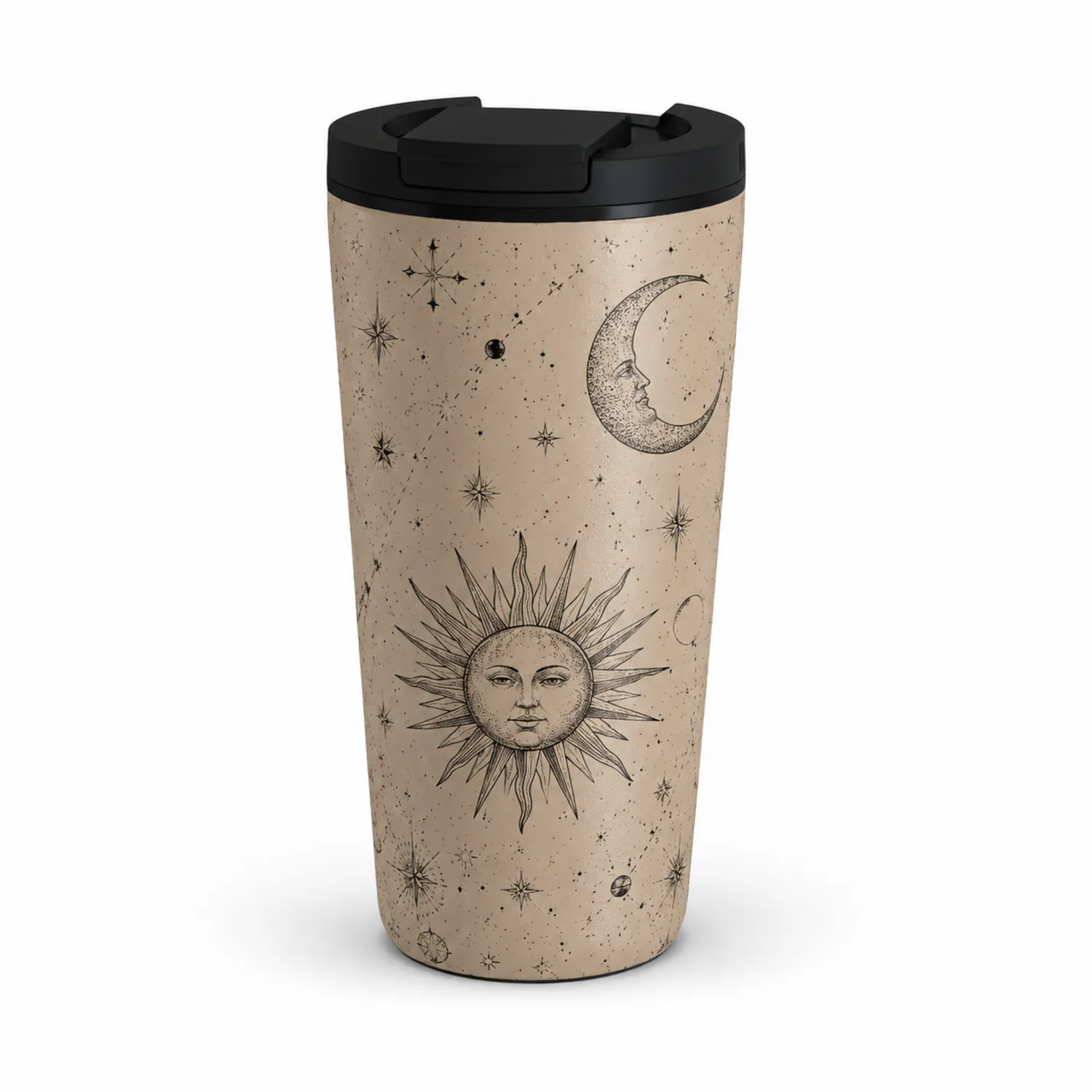 Taza Térmica Sol y Luna 350ml Beige