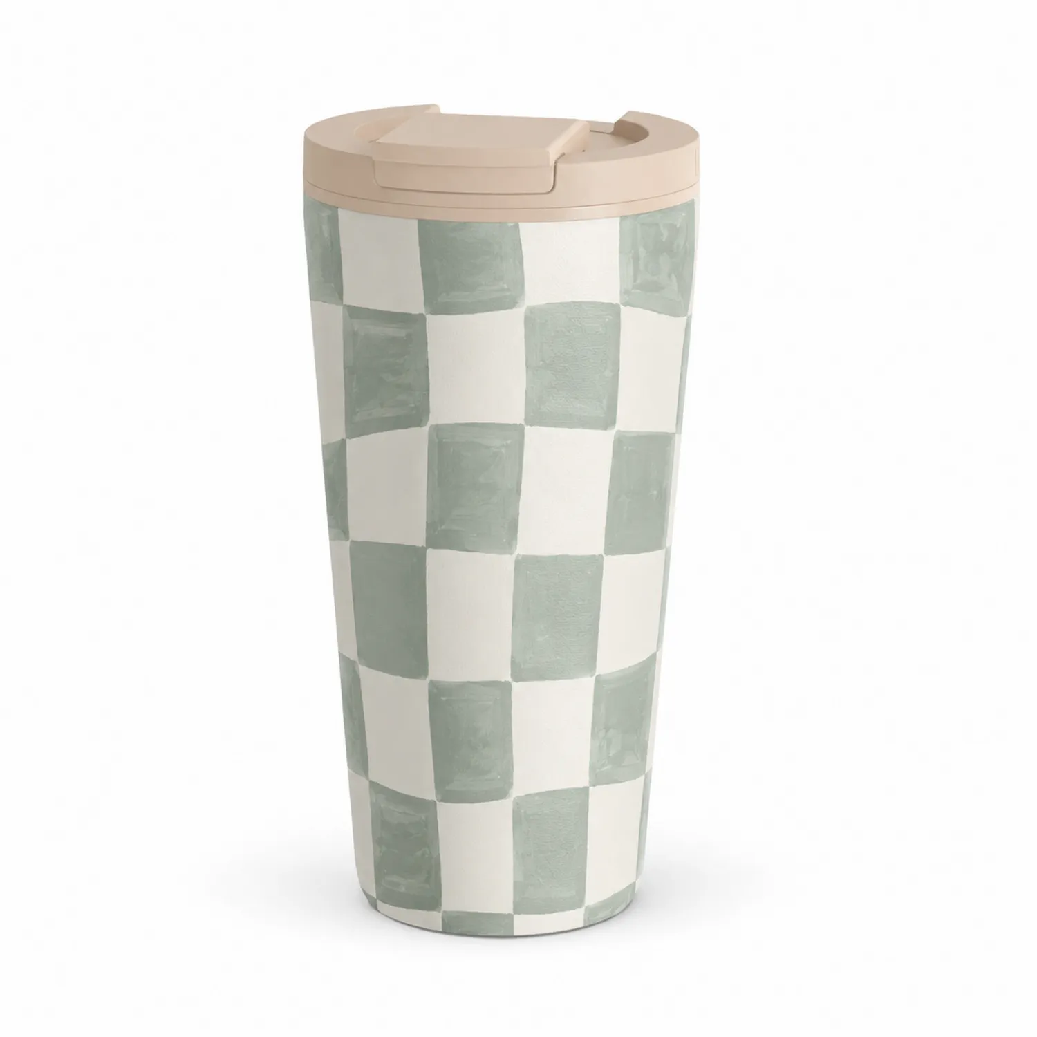 Taza Térmica Verde y Blanco 350ml