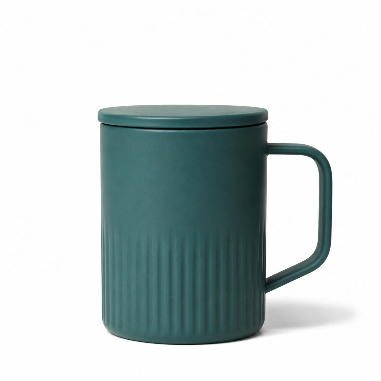 Taza Verde con Tapa Aislante 300ml
