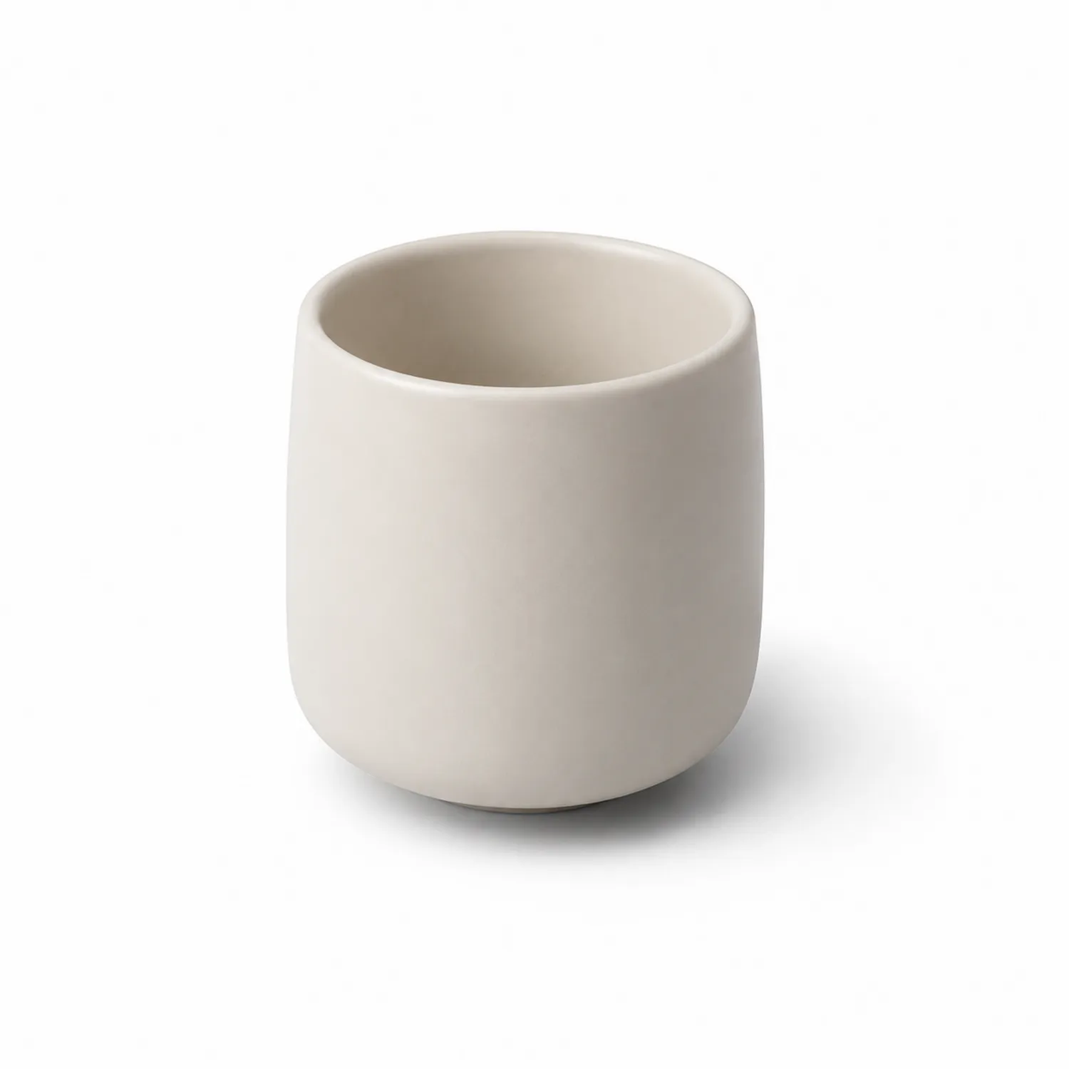 Taza Cerámica Blanca Mate 200ml