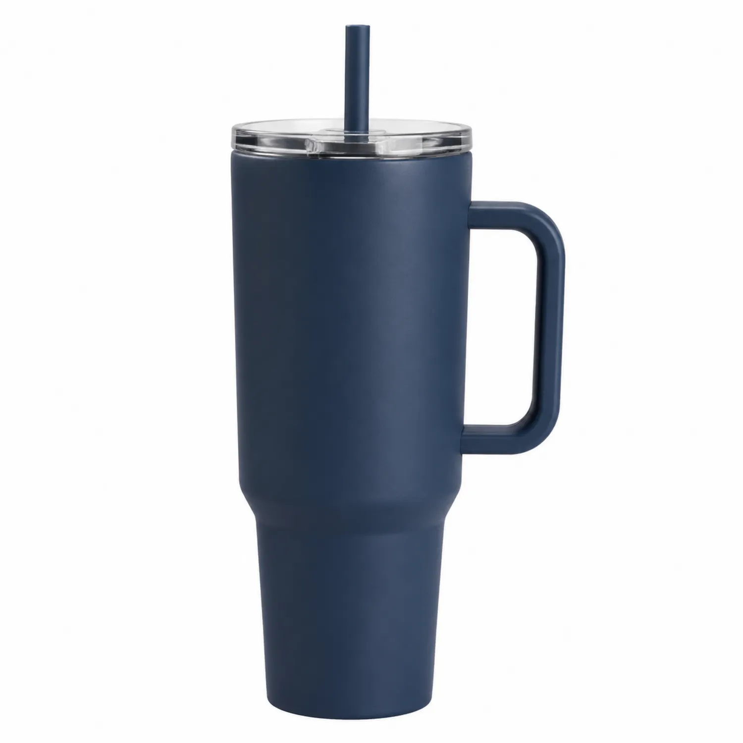 Taza térmica azul mate con asa y tapa 750 ml