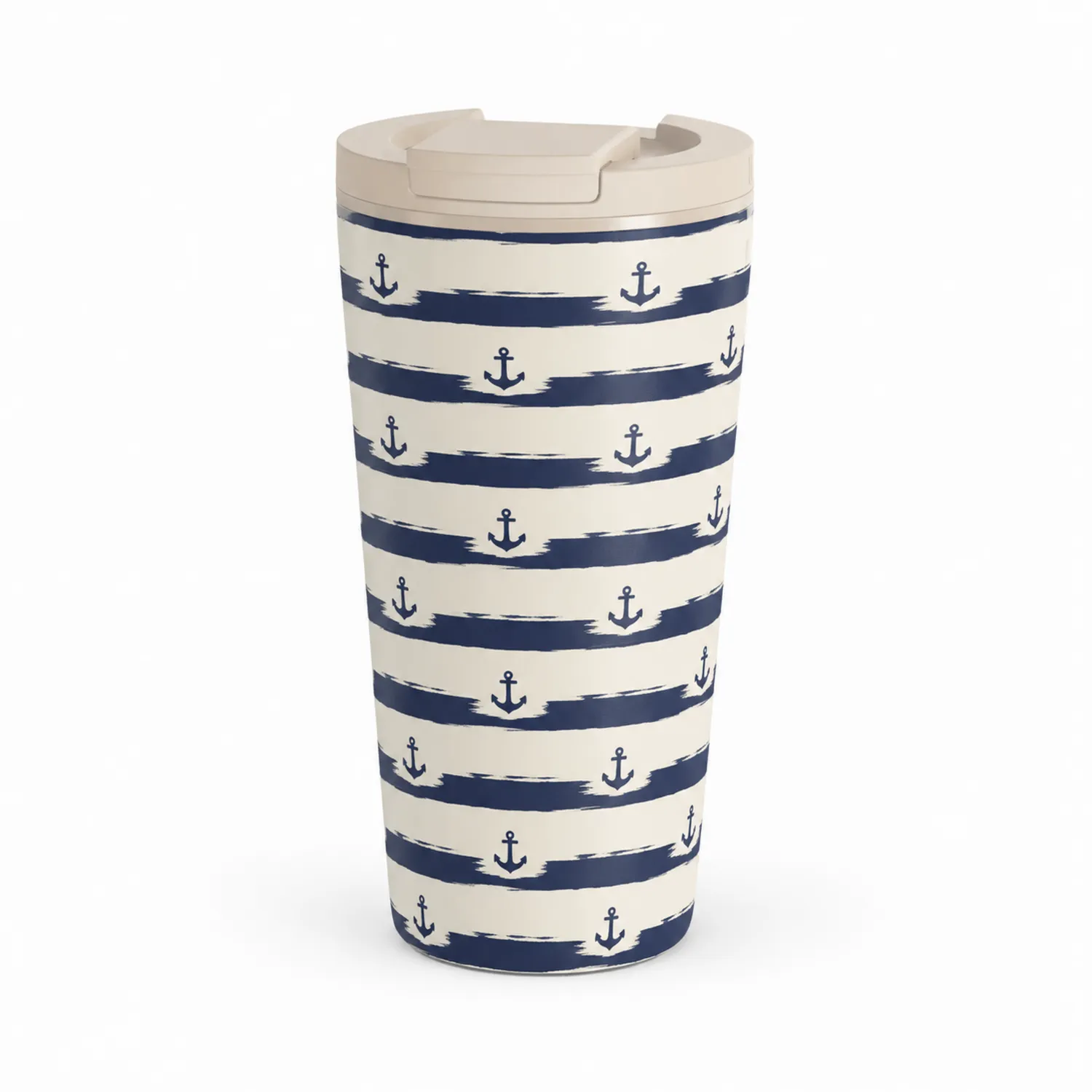 Taza Térmica con Anclas Azul 500ml