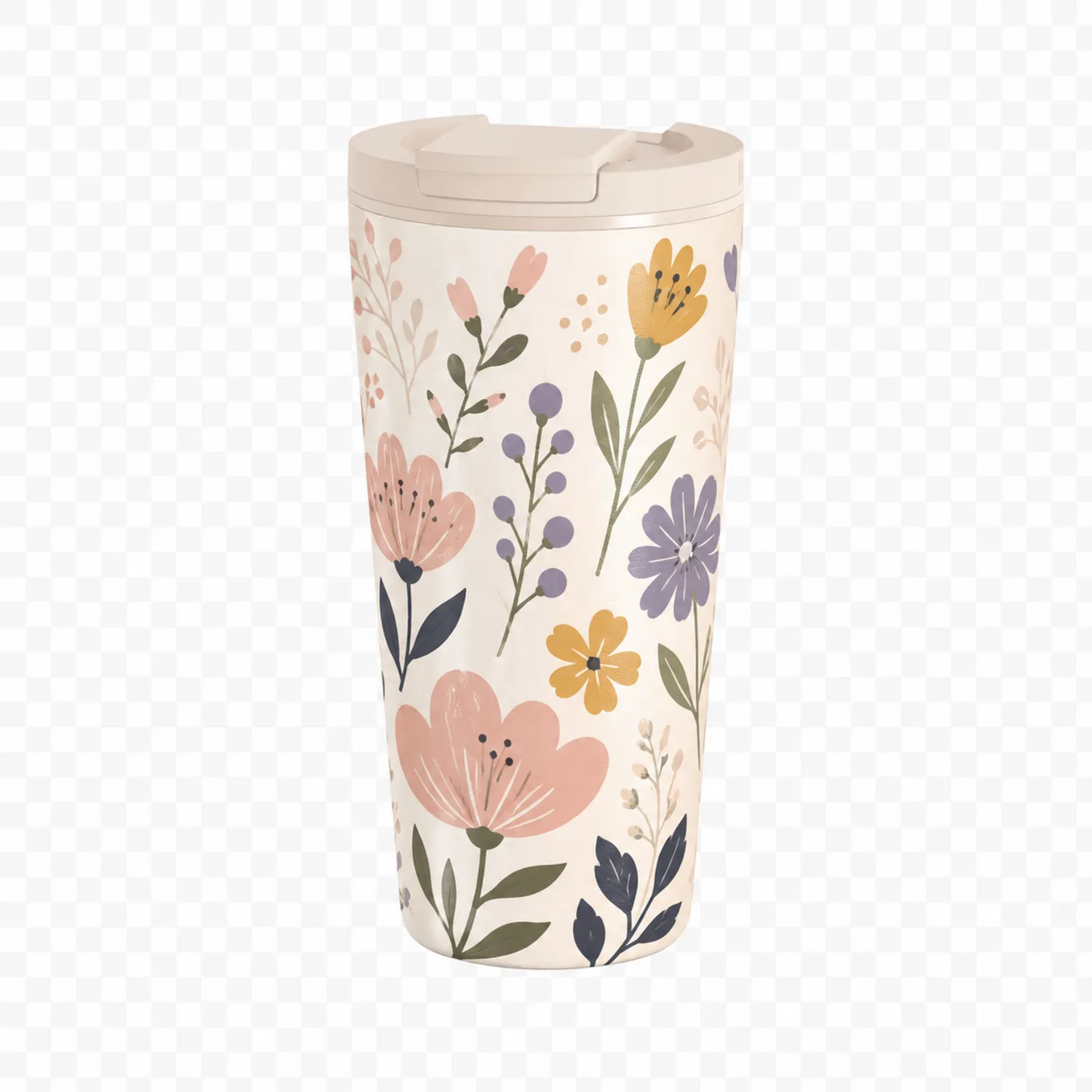 Vaso Térmico de Viaje Florido 500ml