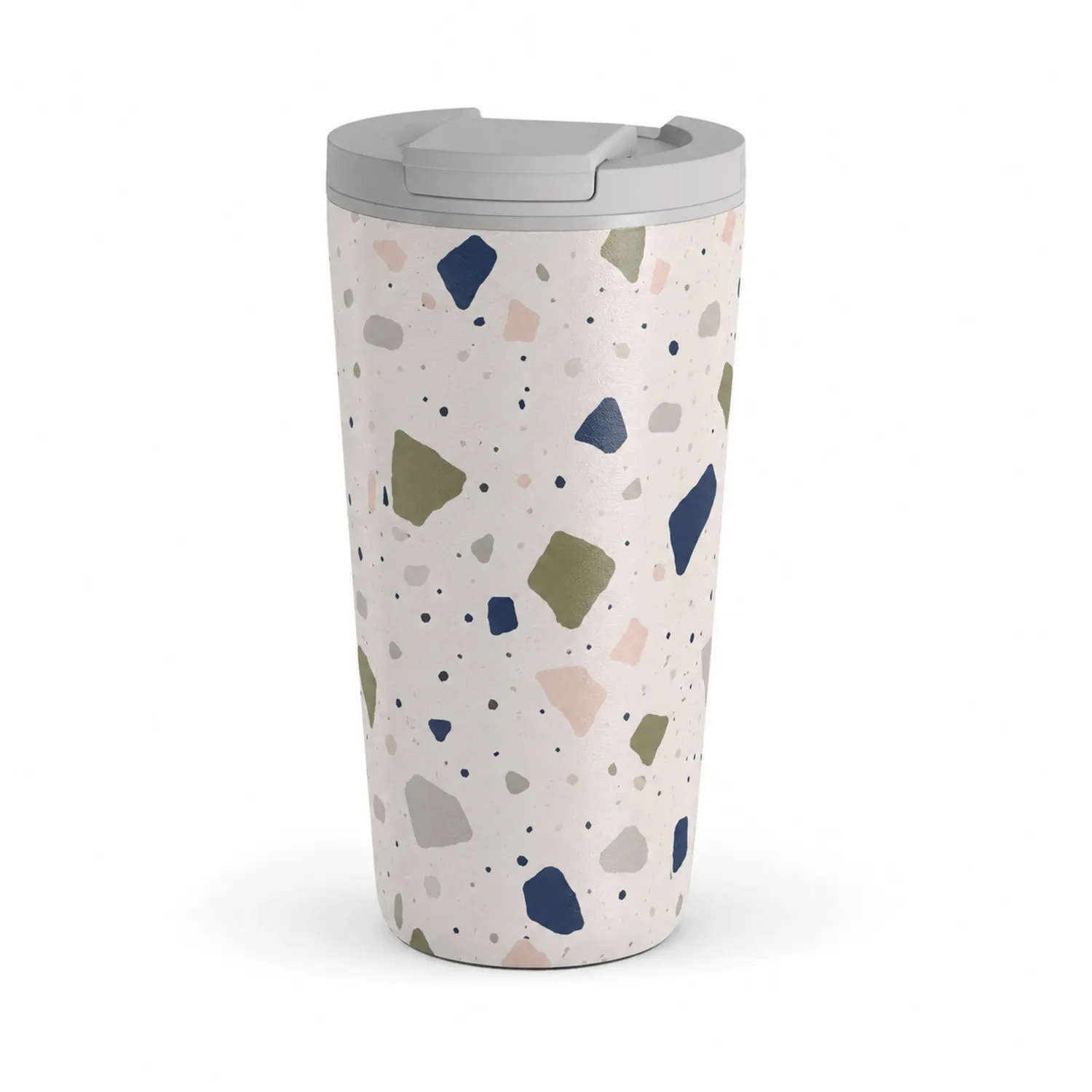 Vaso Térmico de Viaje 480ml Diseño Terrazzo Multicolor