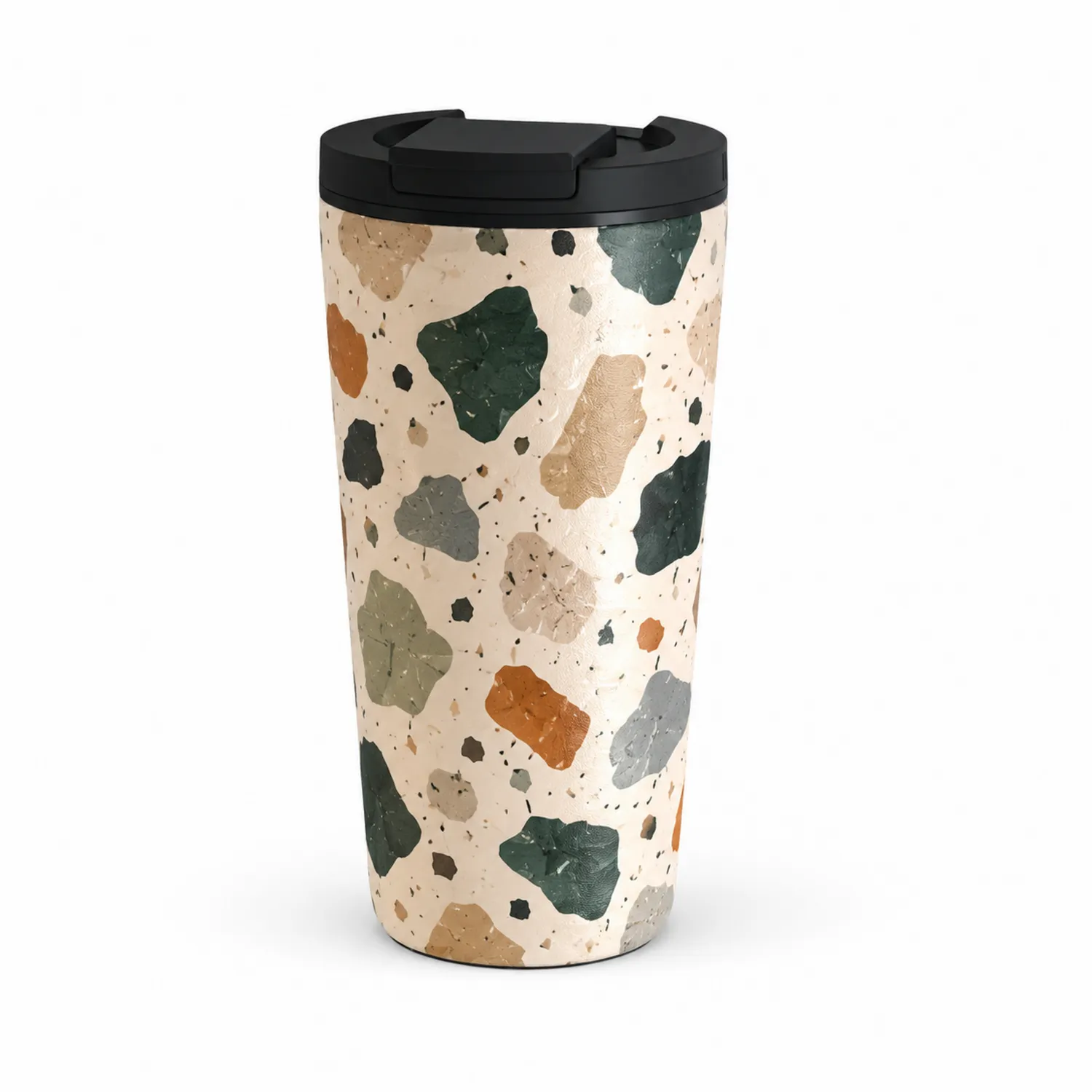 Vaso Térmico de Viaje 400ml Diseño Terrazzo Multicolor