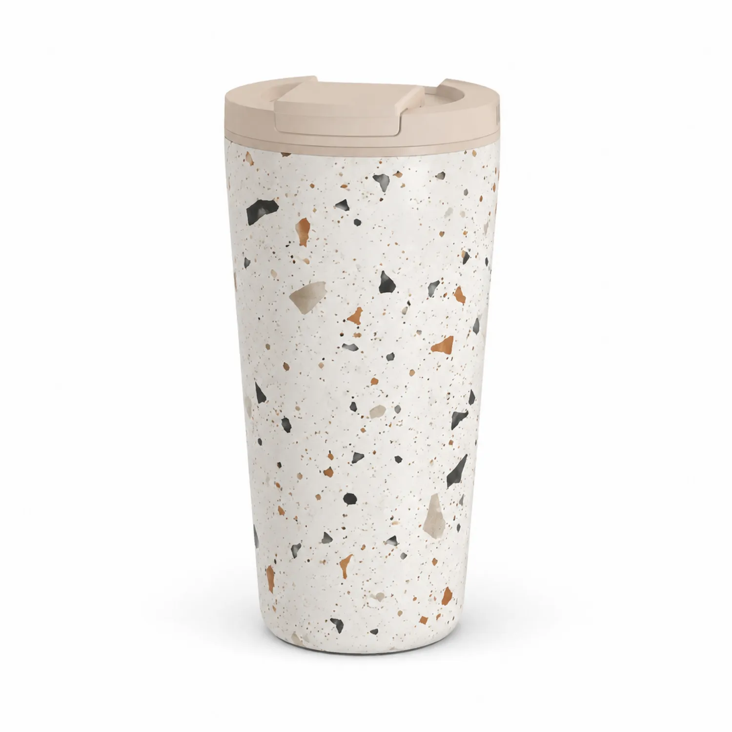 Taza Térmica Reutilizable de Viaje 500ml Diseño Terrazzo