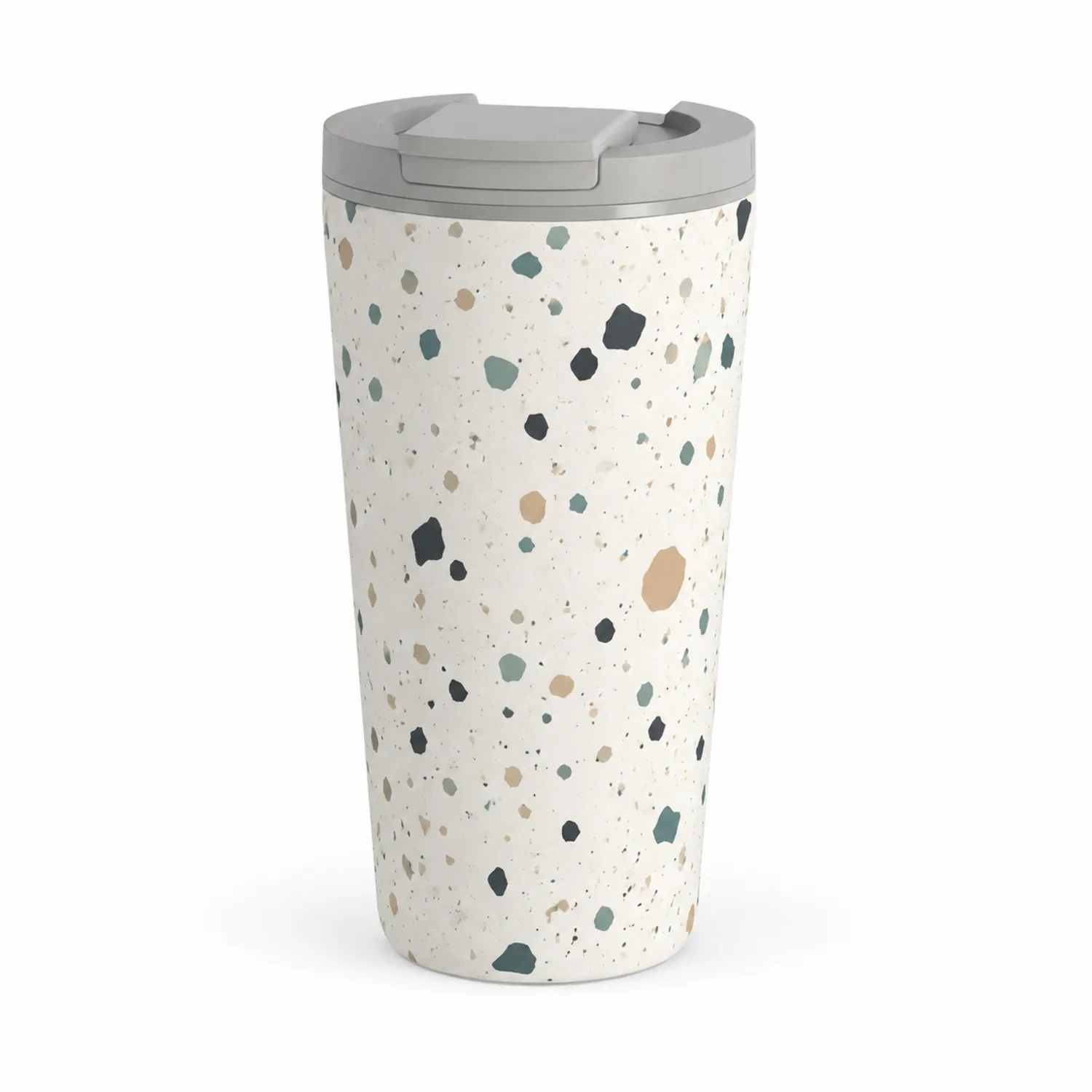 Taza térmica de 500ml con diseño de terrazo