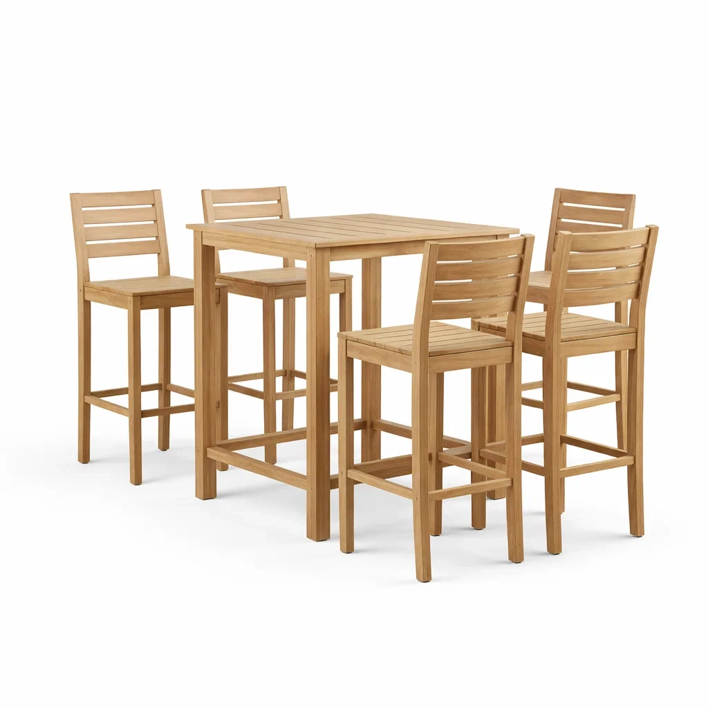 Set bar in legno di acacia-DREAMCHICNEST