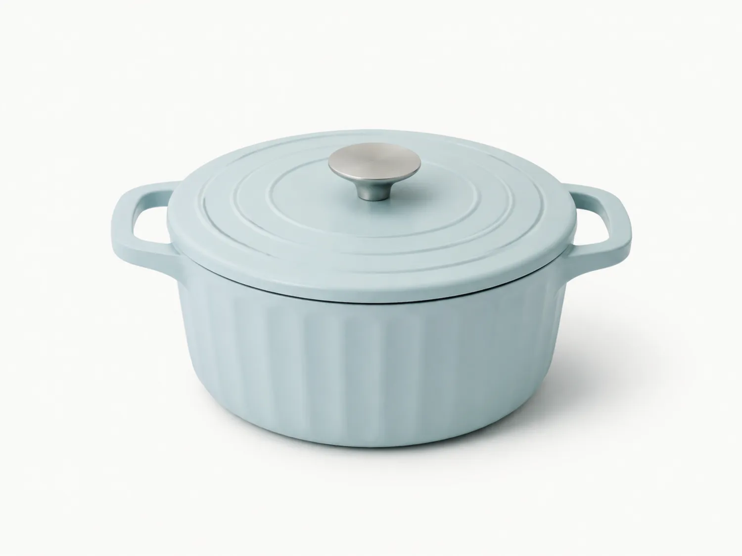 Cacerola Redonda 4L con Tapa Azul Claro