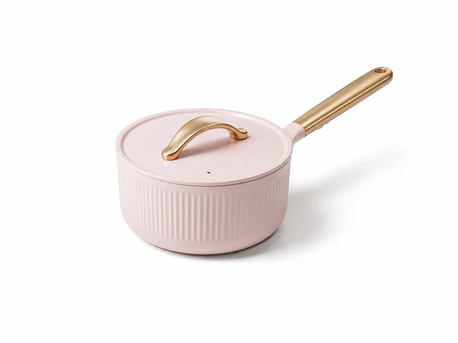 Cacerola con Tapa 1.5L Rosa y Dorado