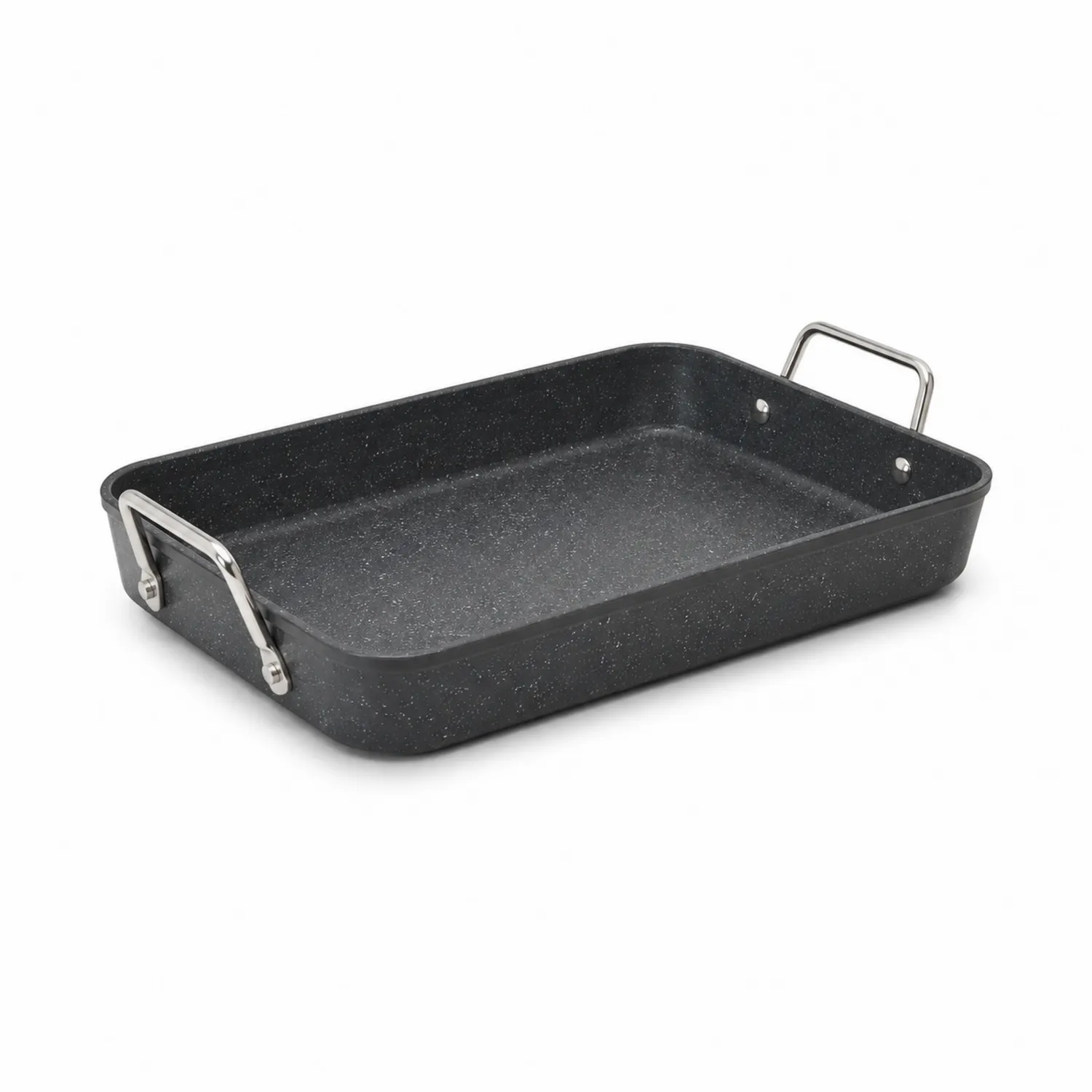 Bandeja para Hornear Antiadhesiva Negra con Asas de Acero Inoxidable