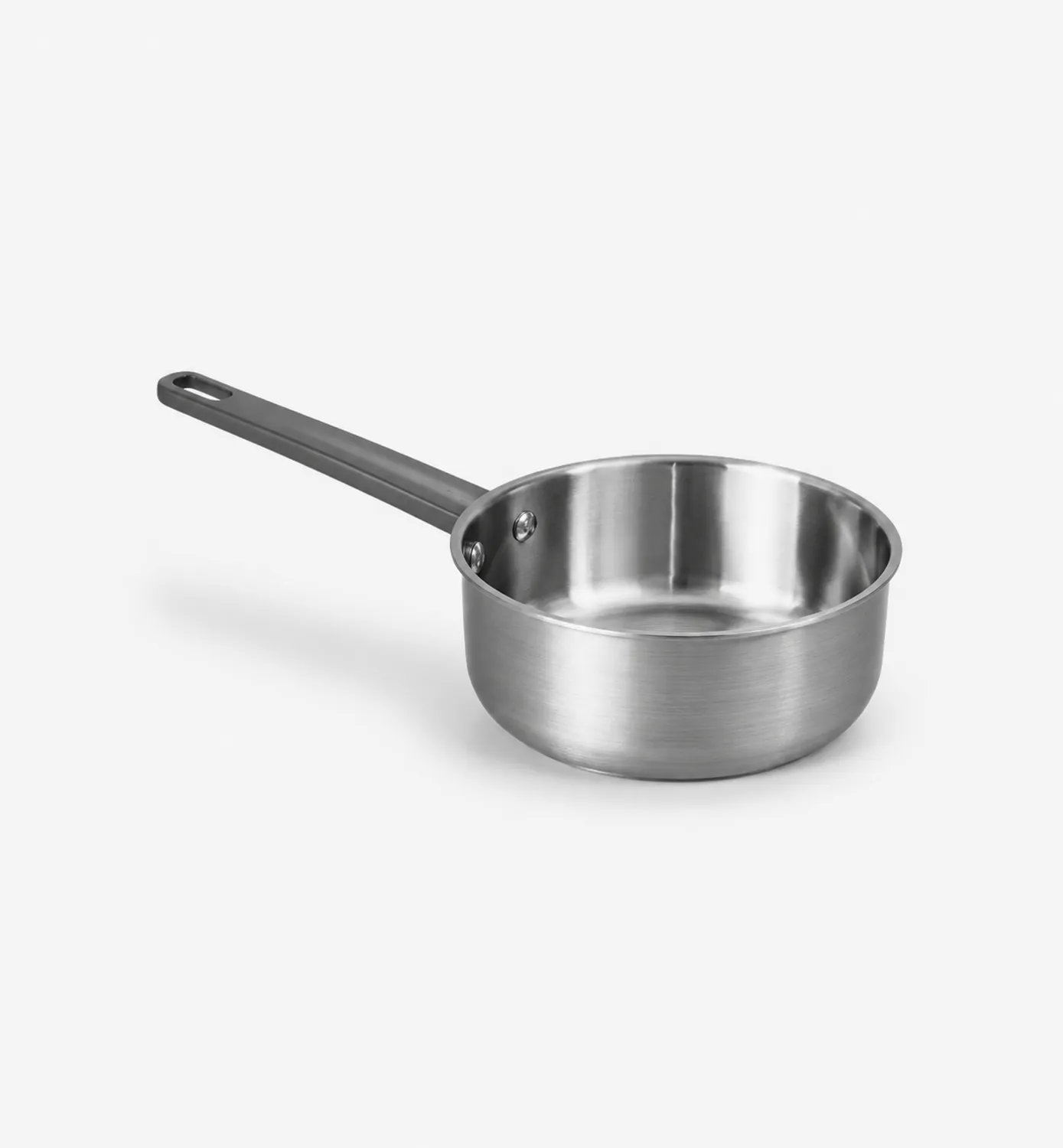 Cazo de Acero Inoxidable con Asa Larga, 1.5 Litros, Metálico
