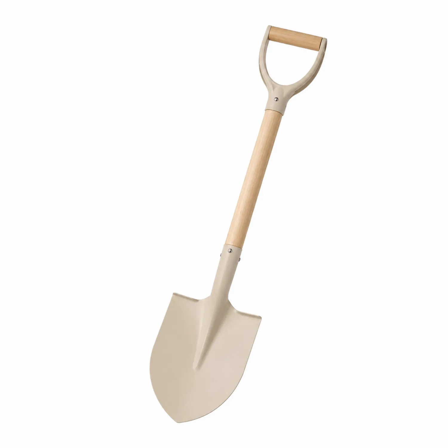 Pala de Jardinería con Mango de Madera Beige