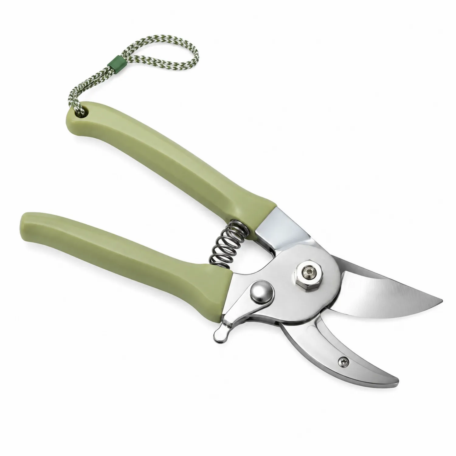 Tijeras de Podar de Jardinería 22 cm Verde con Hoja de Acero Inoxidable