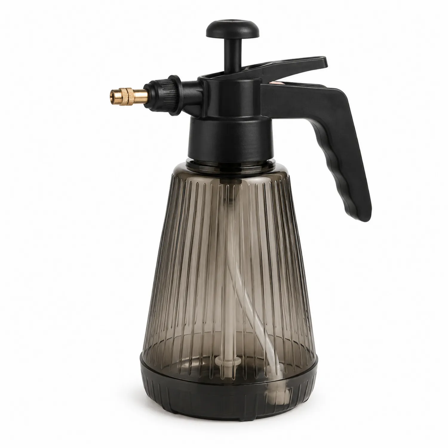 Pulverizador de Jardín a Presión Negro y Transparente