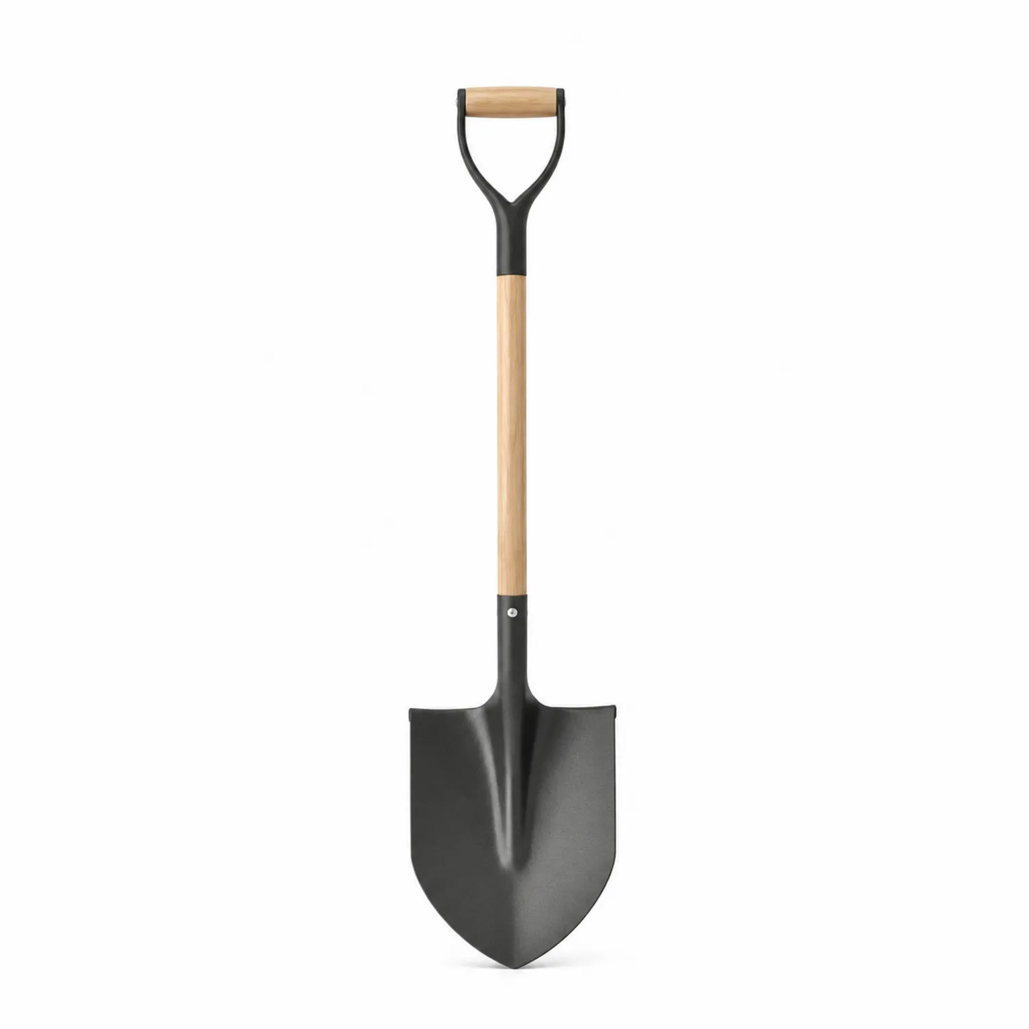 Pala de Jardín 100 cm Negro con Mango de Madera