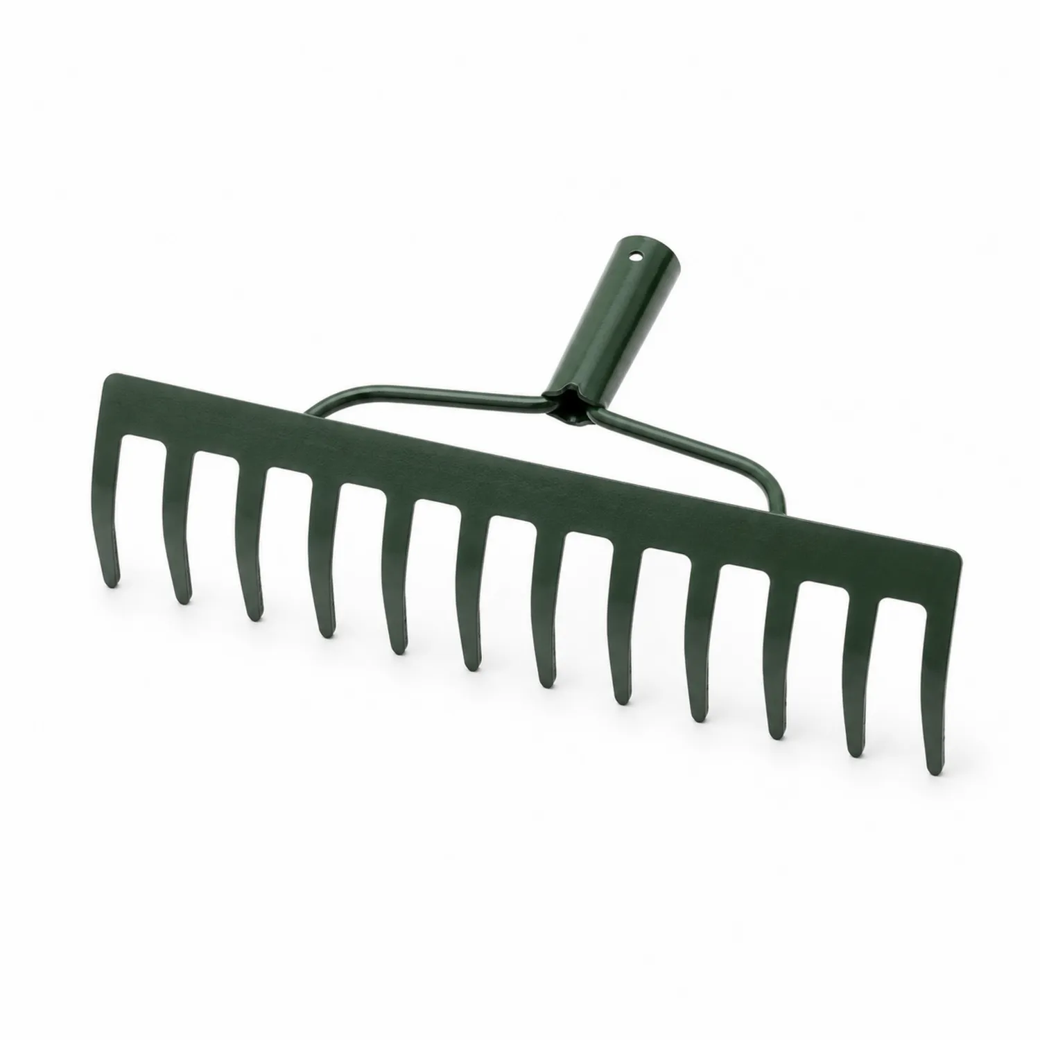 Rastrillo de Jardín Verde con 10 Dientes 30 cm
