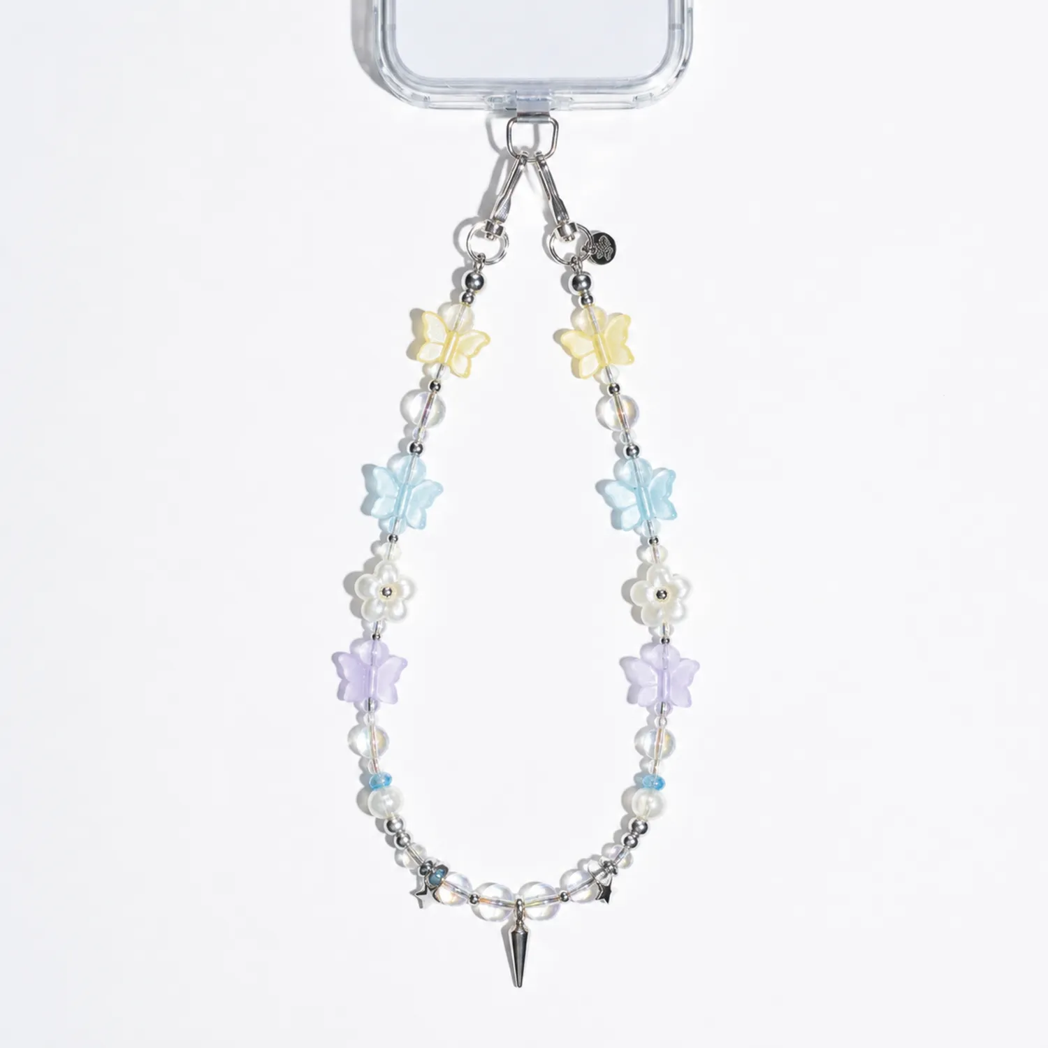 Bracelet de Téléphone Papillon et Fleur Pastel Multicolore