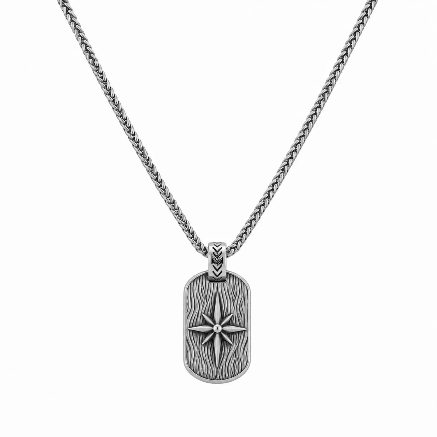 Collier avec pendentif étoilé argenté