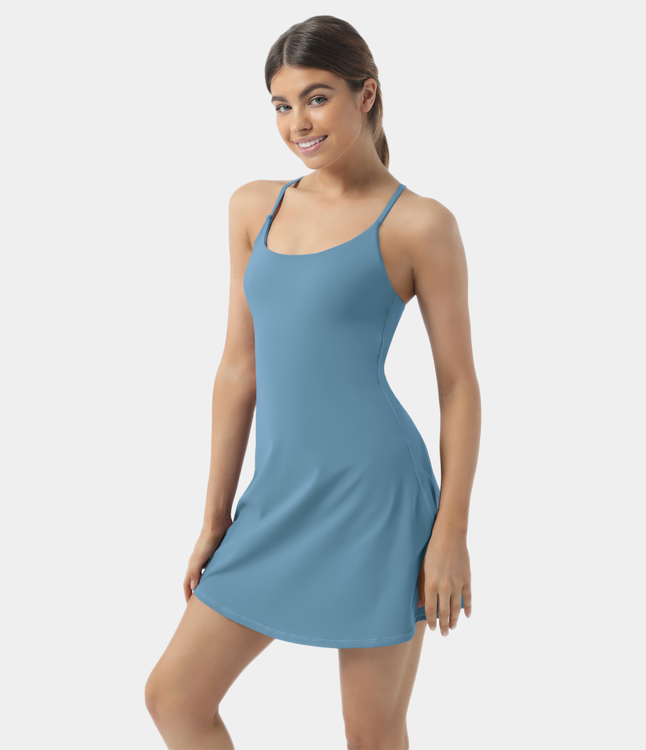 Softlyzero Plush Backless Active Dress-Easy Peezy Edition