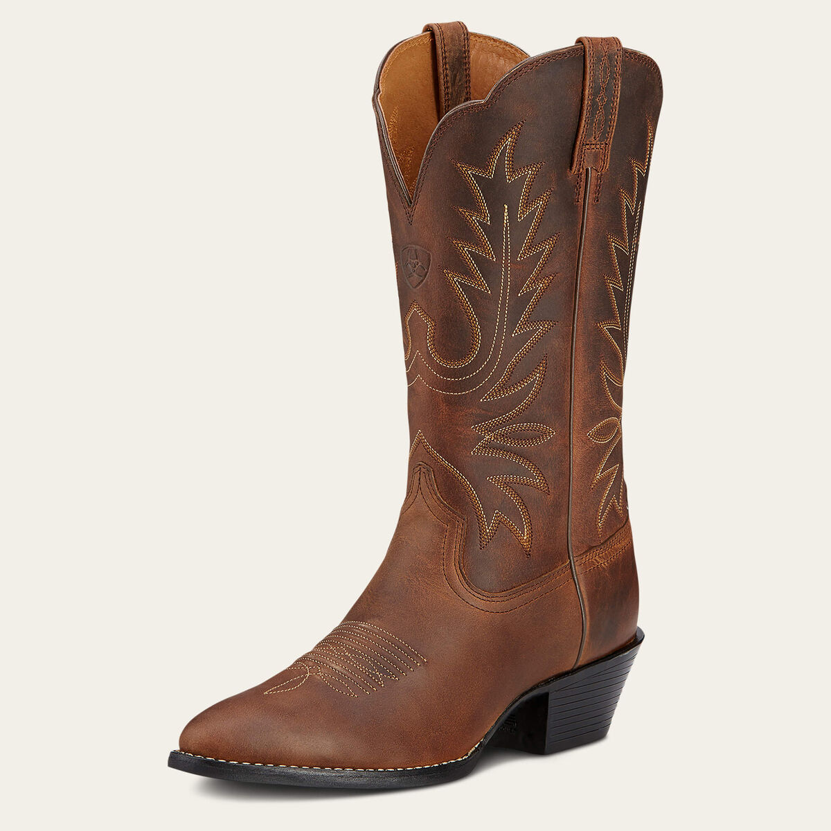 Heritage R Toe Western Boot - Distressed