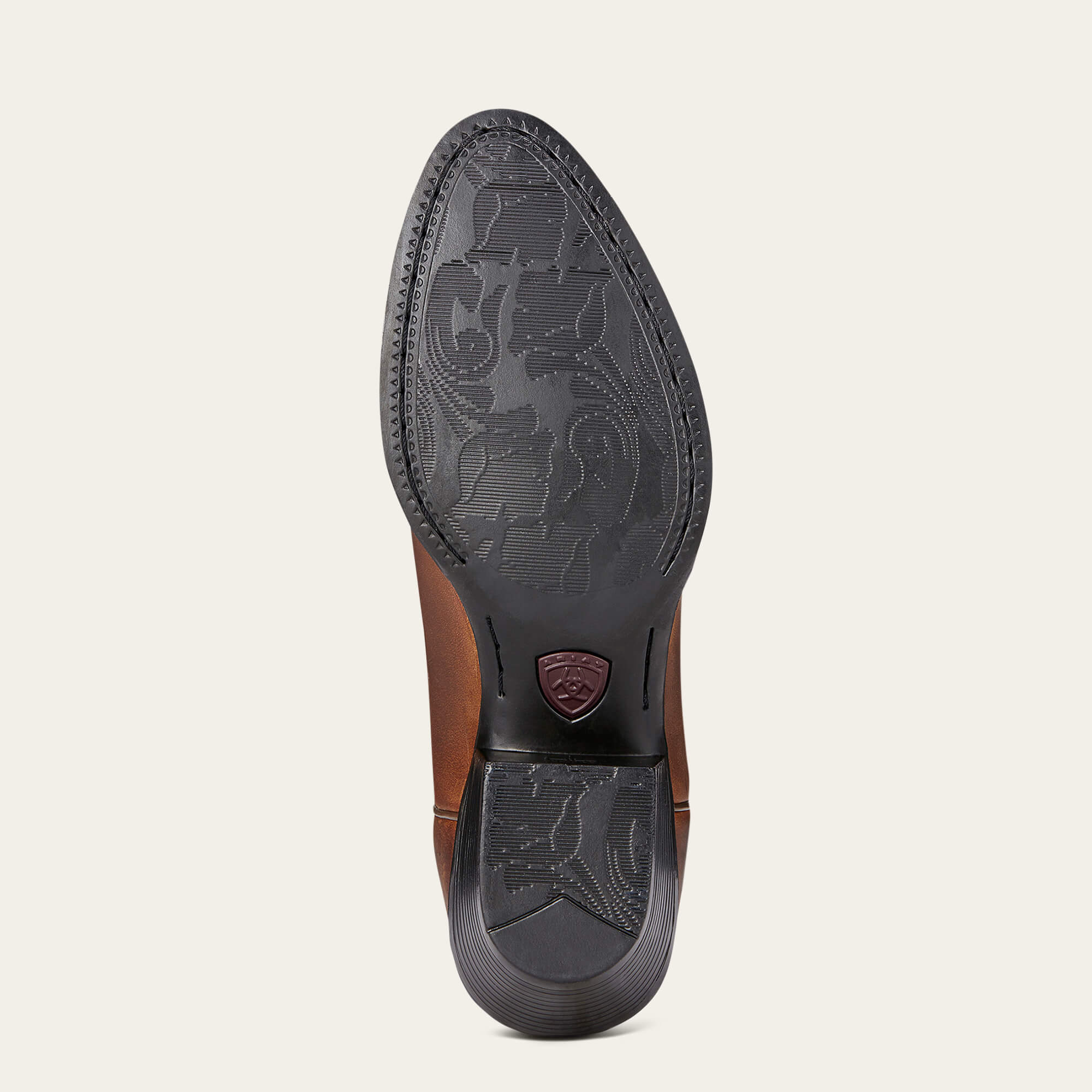 Heritage R Toe Western Boot Sole - DISTRESSED BROWN