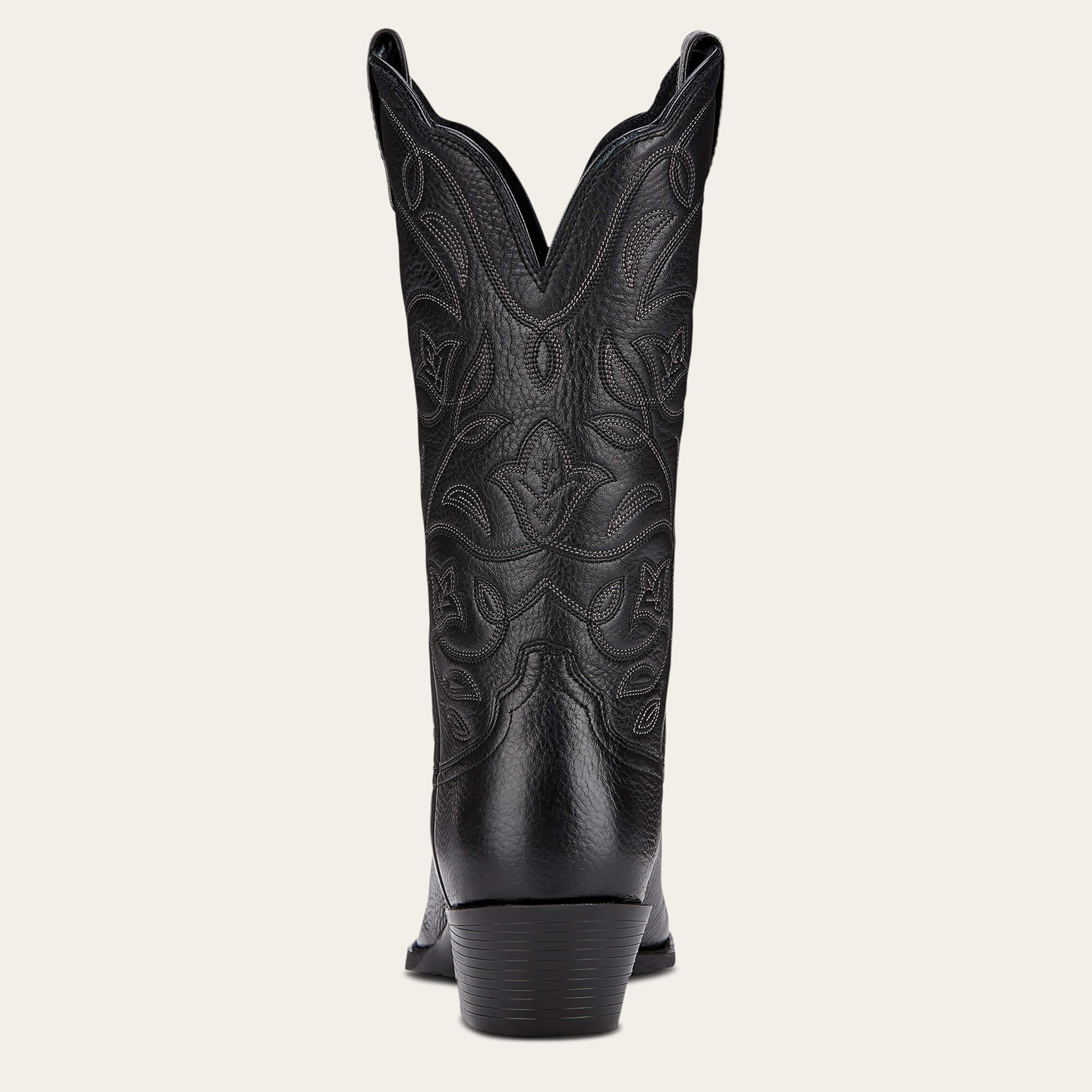 Heritage R Toe Western Boot Heel - BLACK DEERTAN