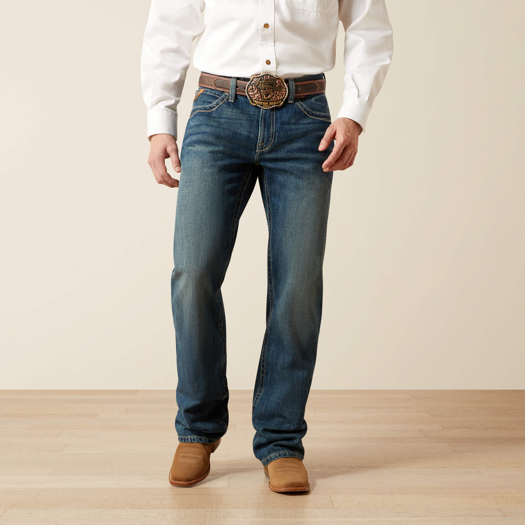 M4 Relaxed Boundary Boot Cut Jeans Front - GULCH