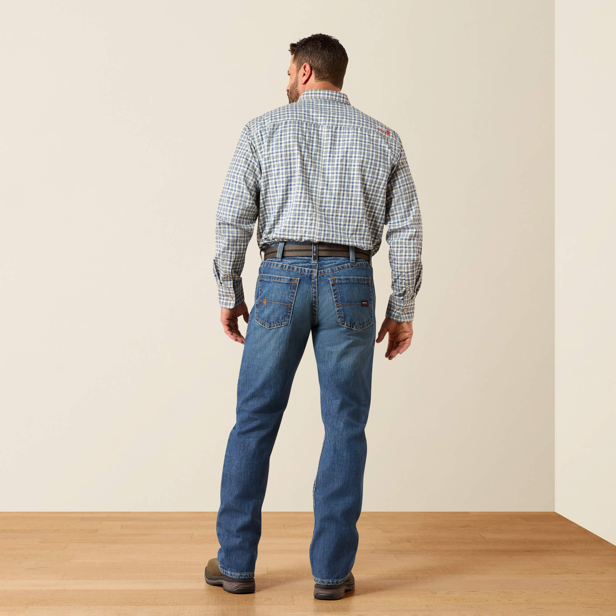 FR M4 Relaxed Basic Boot Cut Jean Back - FLINT