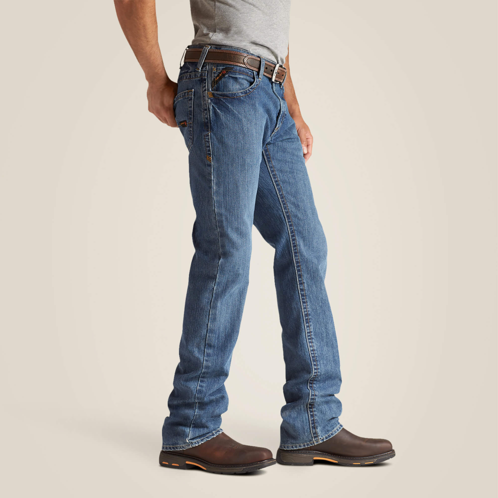 FR M4 Relaxed Basic Boot Cut Jean Side - FLINT