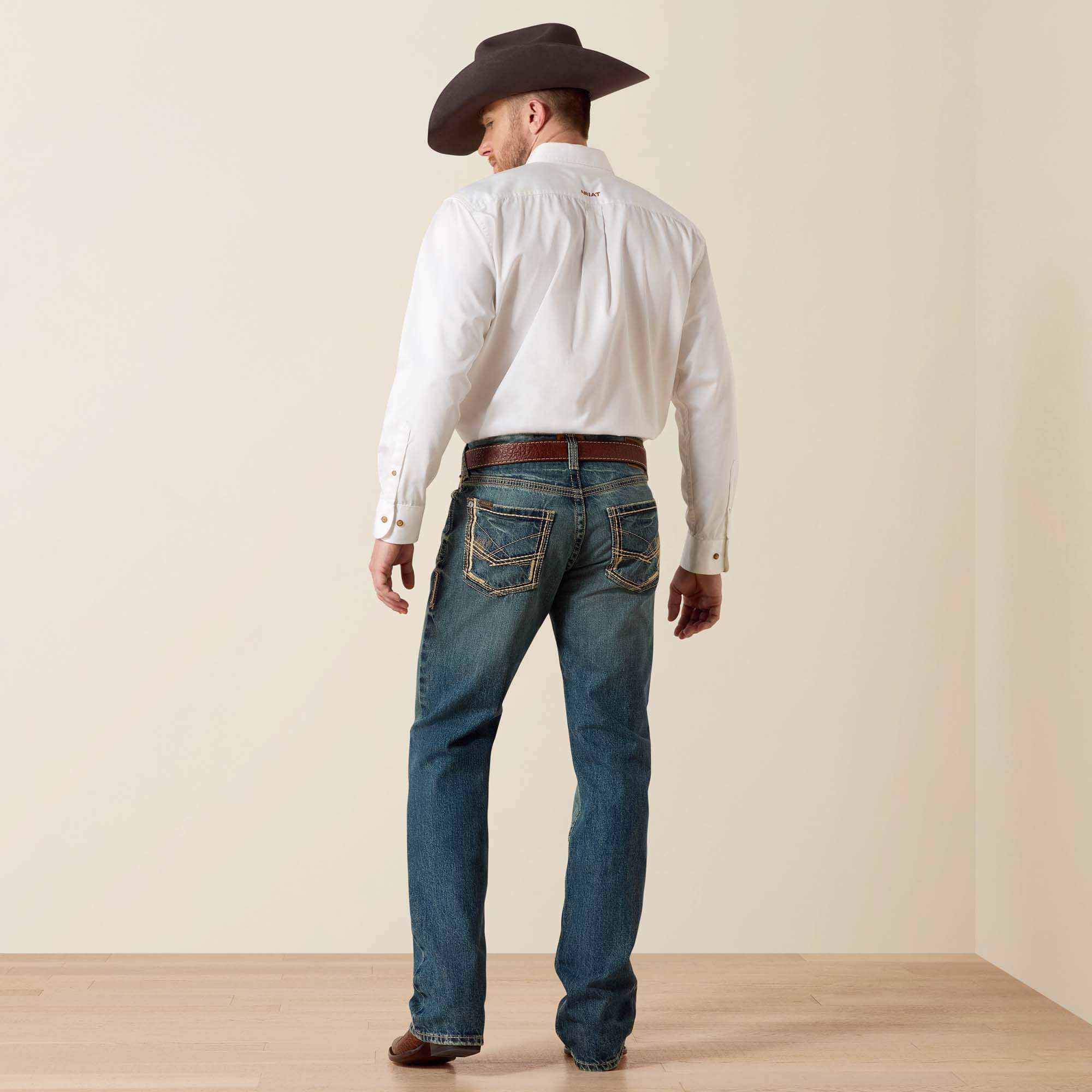 M5 Slim Ridgeline Stackable Straight Leg Jean Back - GAMBLER