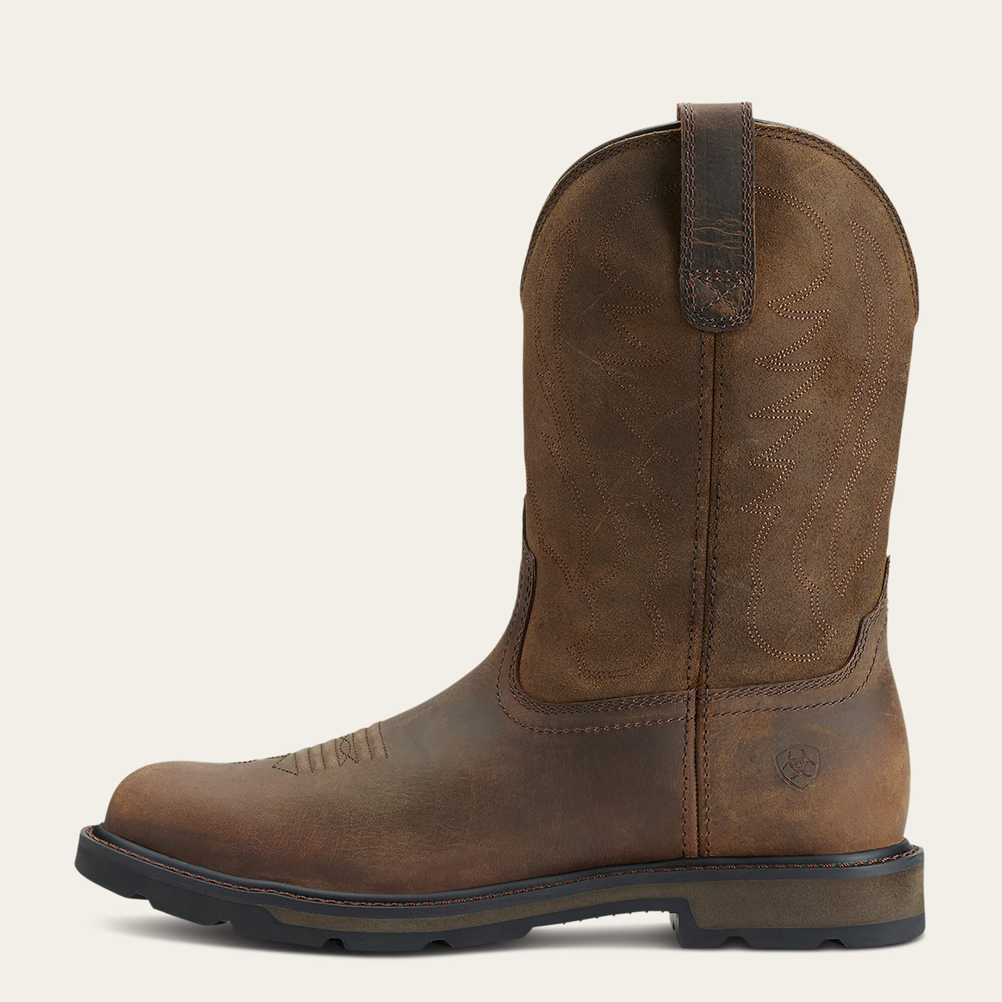 Groundbreaker Work Boot Side - BROWN
