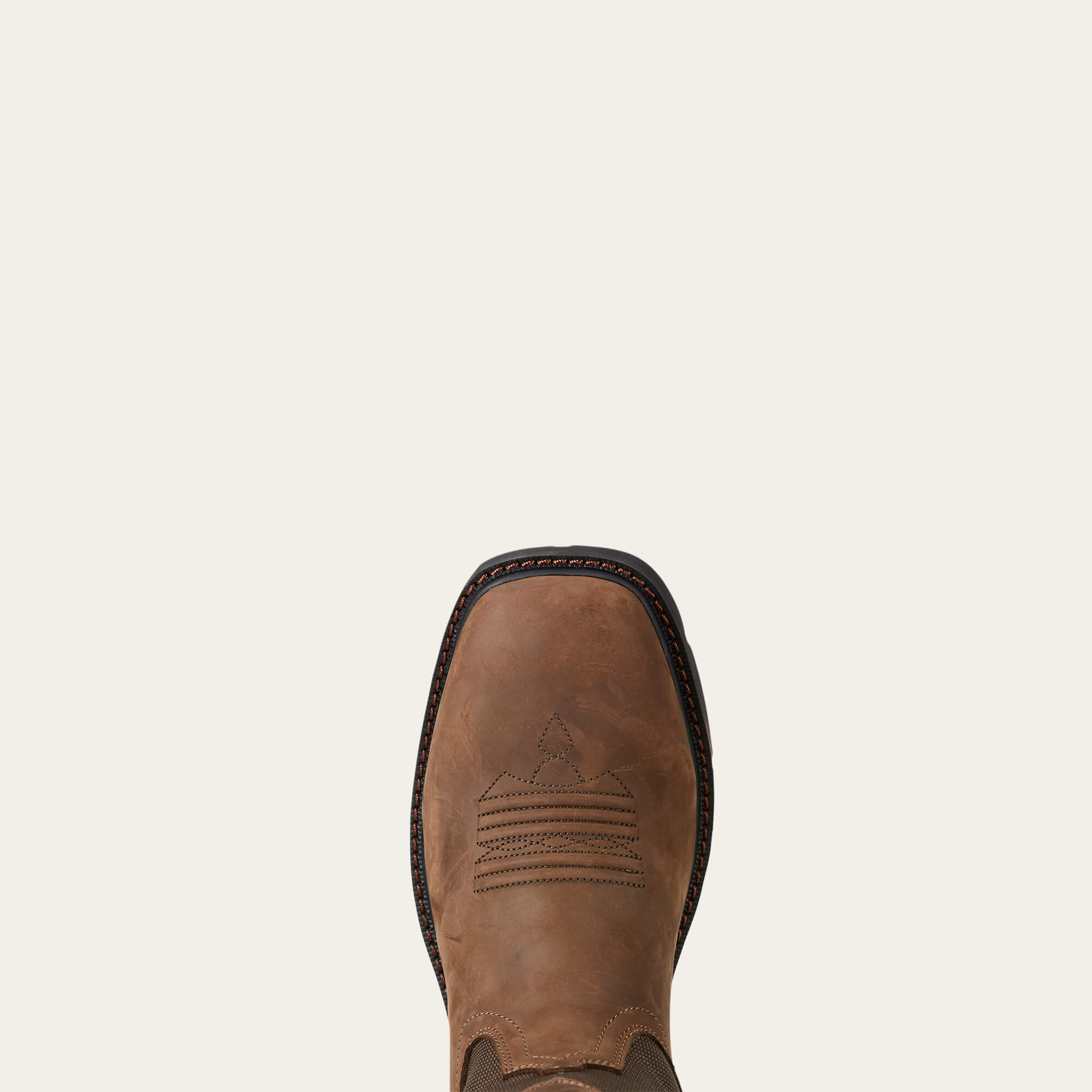 Groundbreaker Wide Square Toe Waterproof Steel Toe Work Boot Toe - PALM BROWN
