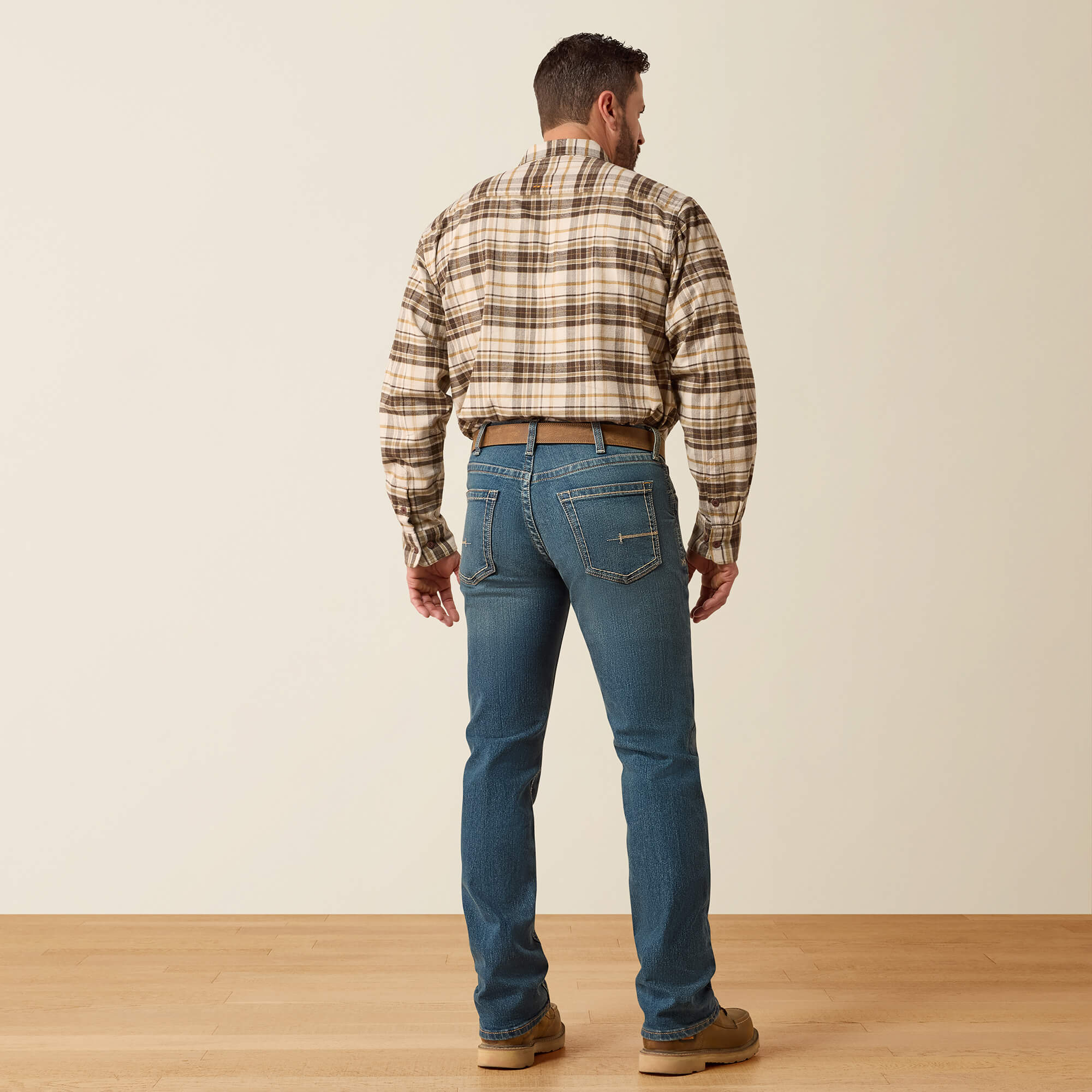 Rebar M5 Straight DuraStretch Edge Stackable Straight Leg Jean Back - IRONSIDE