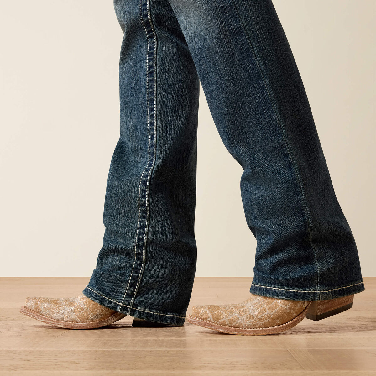 Mid Rise Icon Straight Leg Jean - Rainstorm