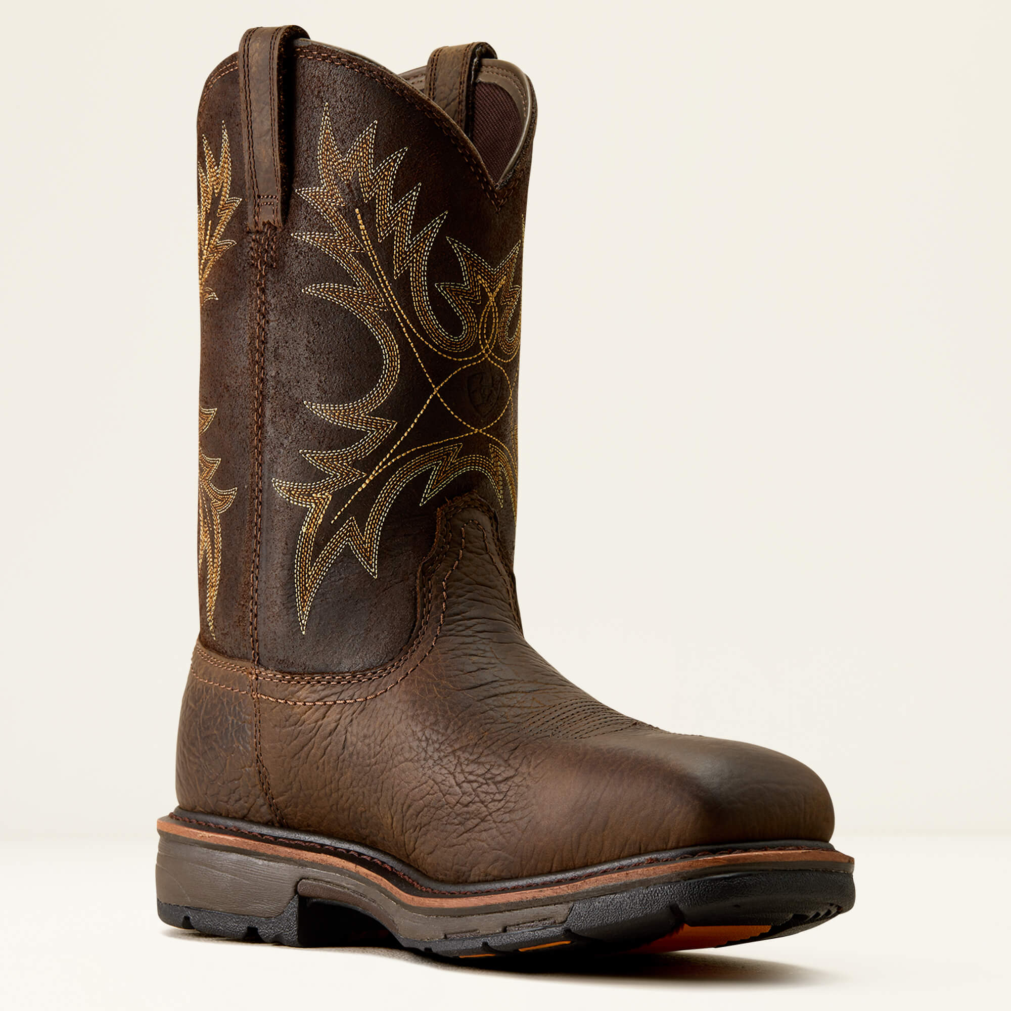 WorkHog Waterproof Composite Toe Work Boot Medial - BRUIN BROWN