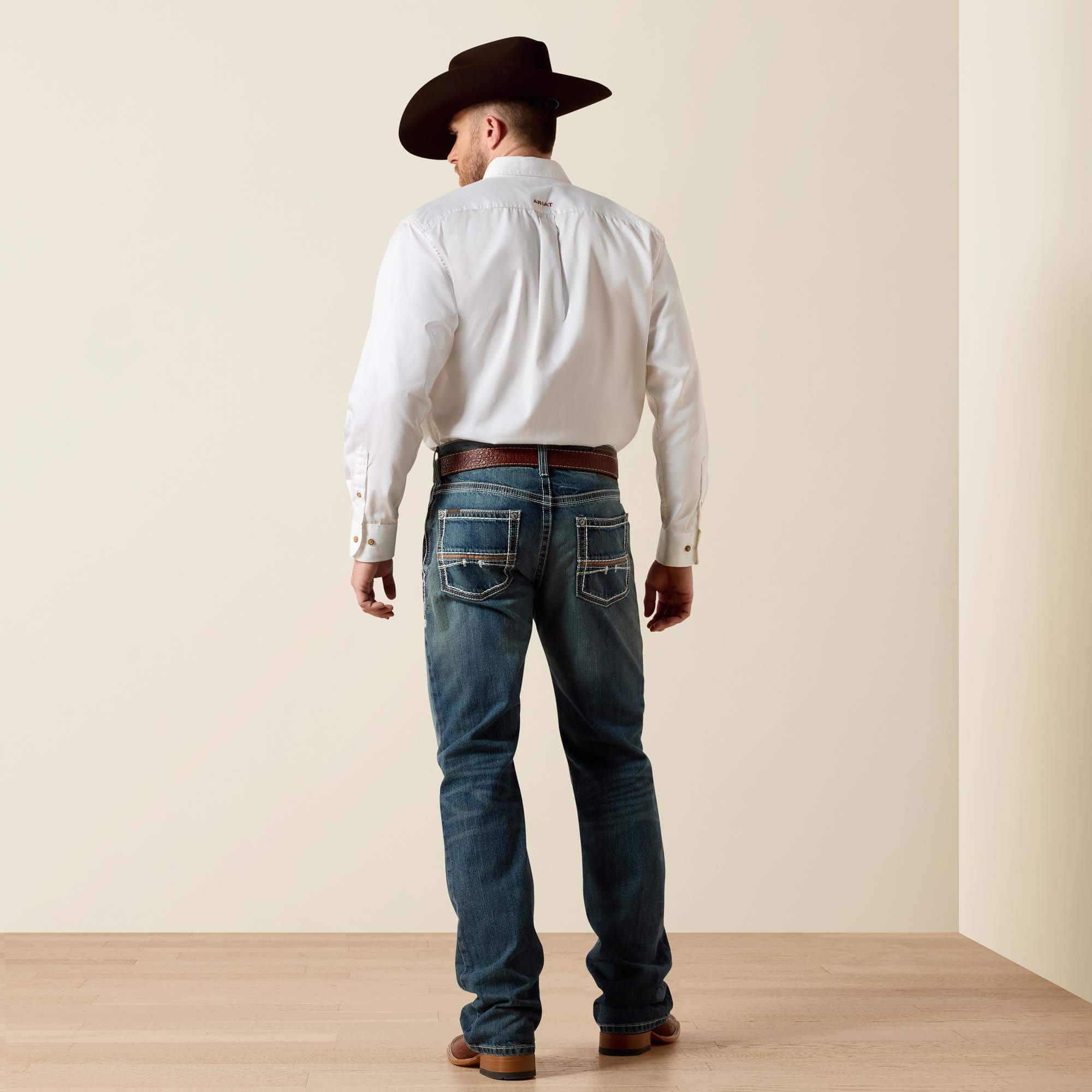 M4 Relaxed Coltrane Boot Cut Jean Back - DURANGO