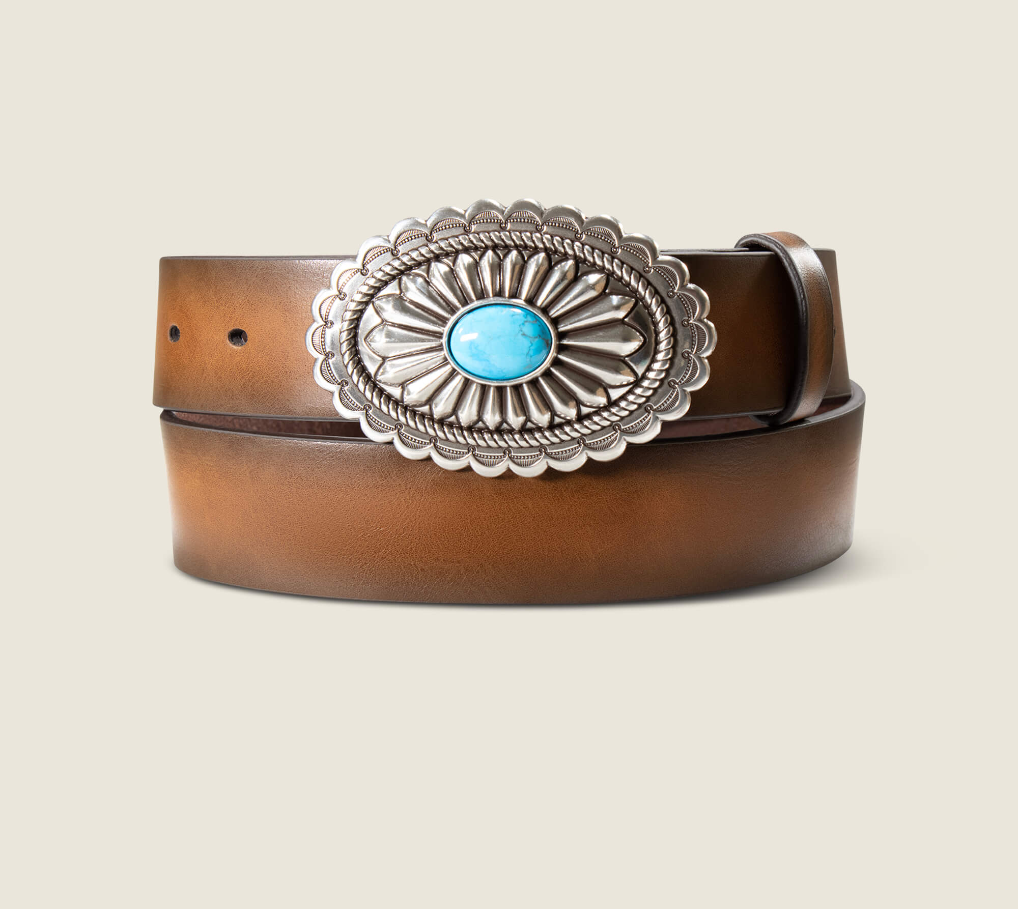 Lucinda Belt Front - BROWN