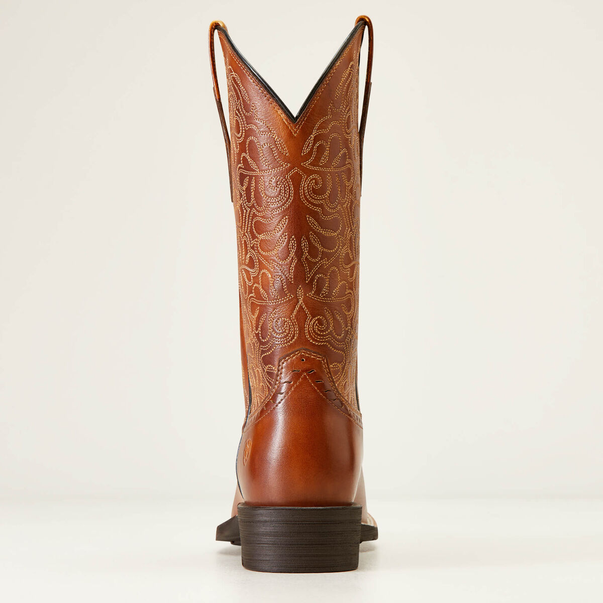Round Up Remuda Wide Square Toe Western Boot - Brown