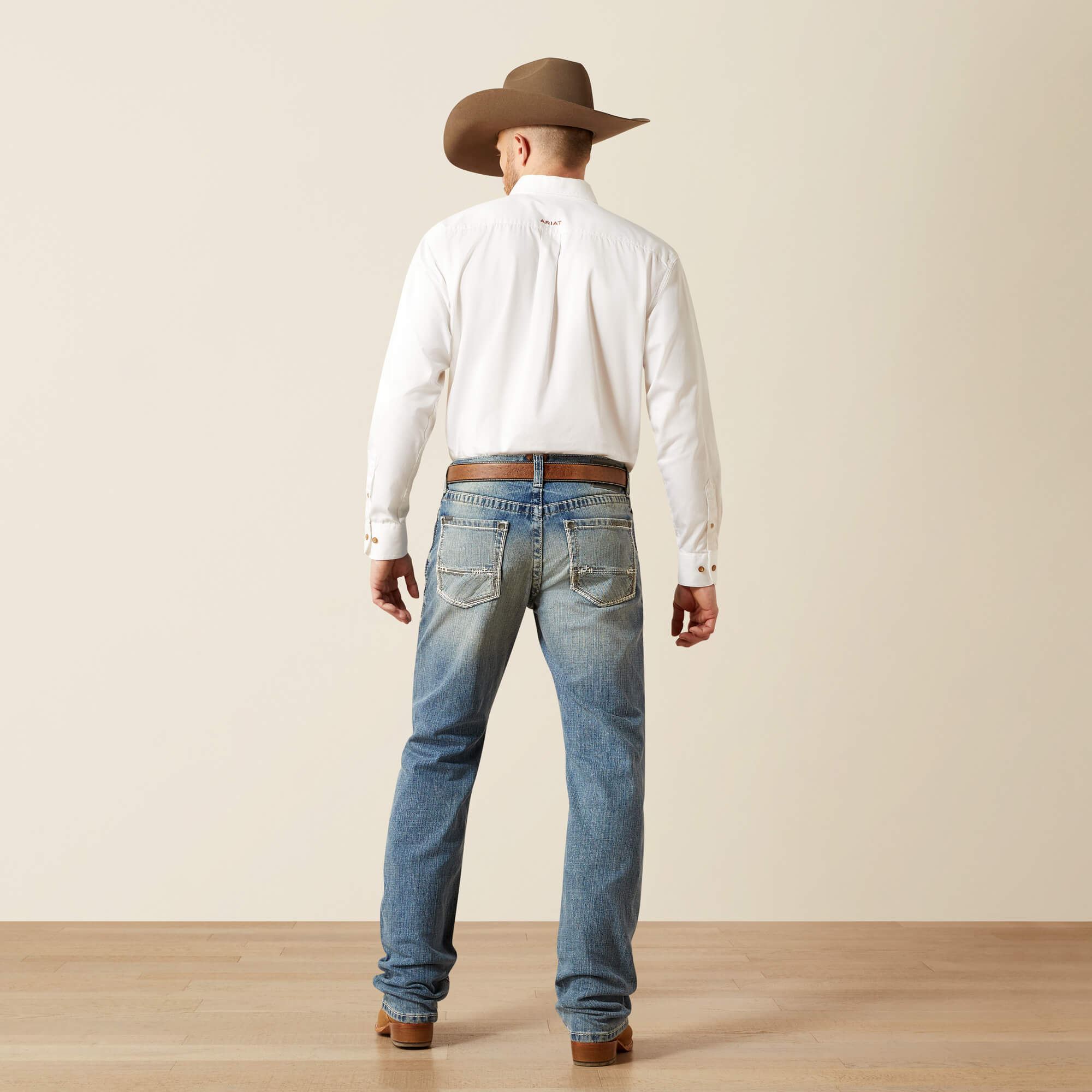 M2 Relaxed Stirling Stretch Boot Cut Jean Back - SHASTA