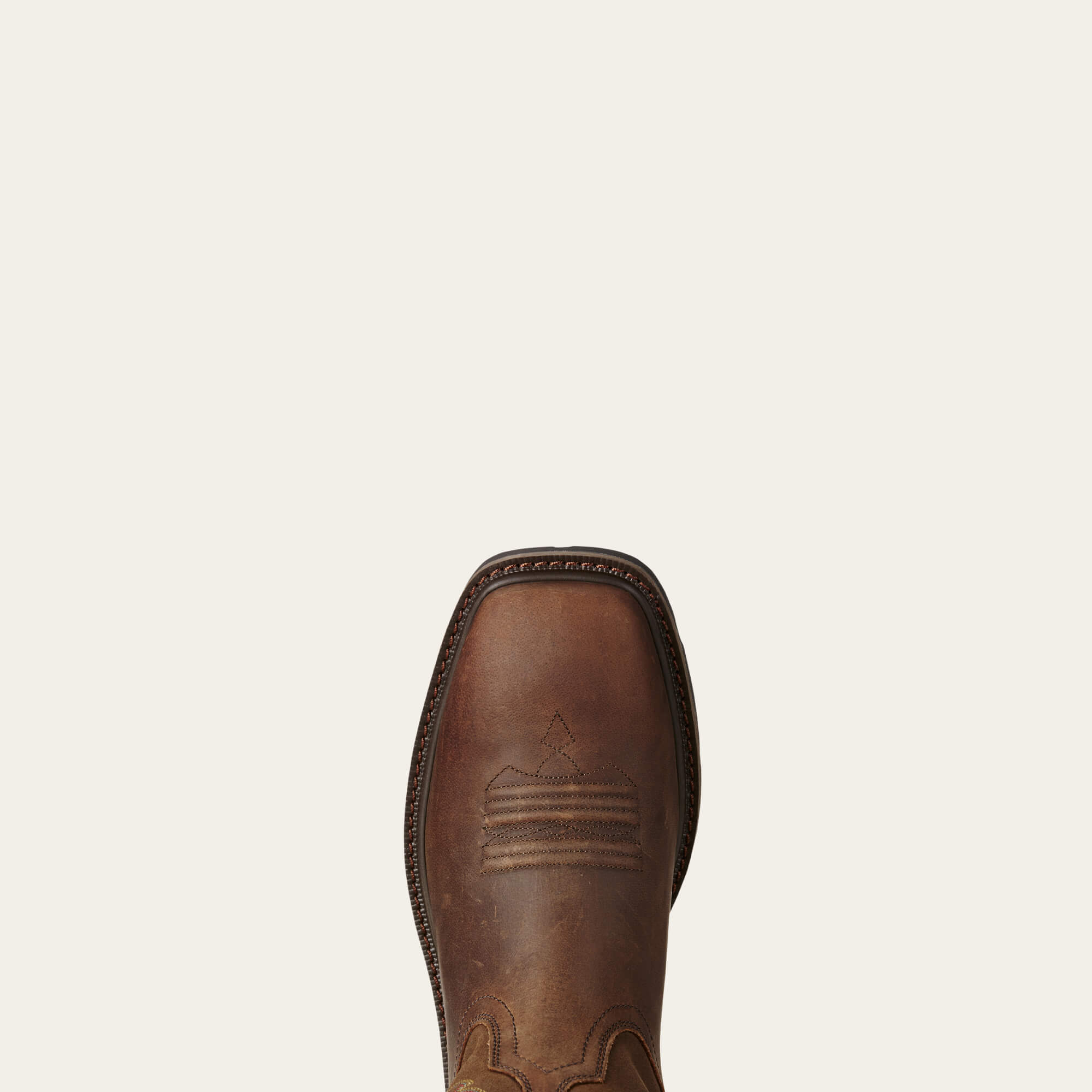 Groundbreaker Wide Square Toe Steel Toe Work Boot Toe - BROWN