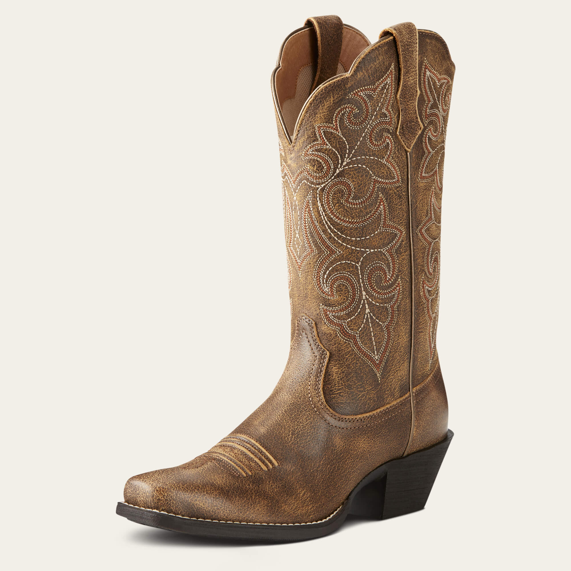Round Up Square Toe Western Boot 3-4 Front - VINTAGE BOMBER
