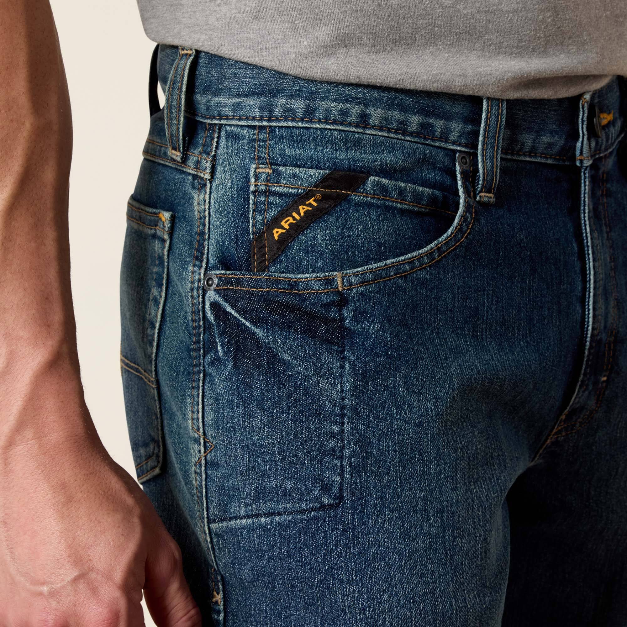 Rebar M3 Loose DuraStretch Basic Stackable Straight Leg Jean 01 - SIERRA