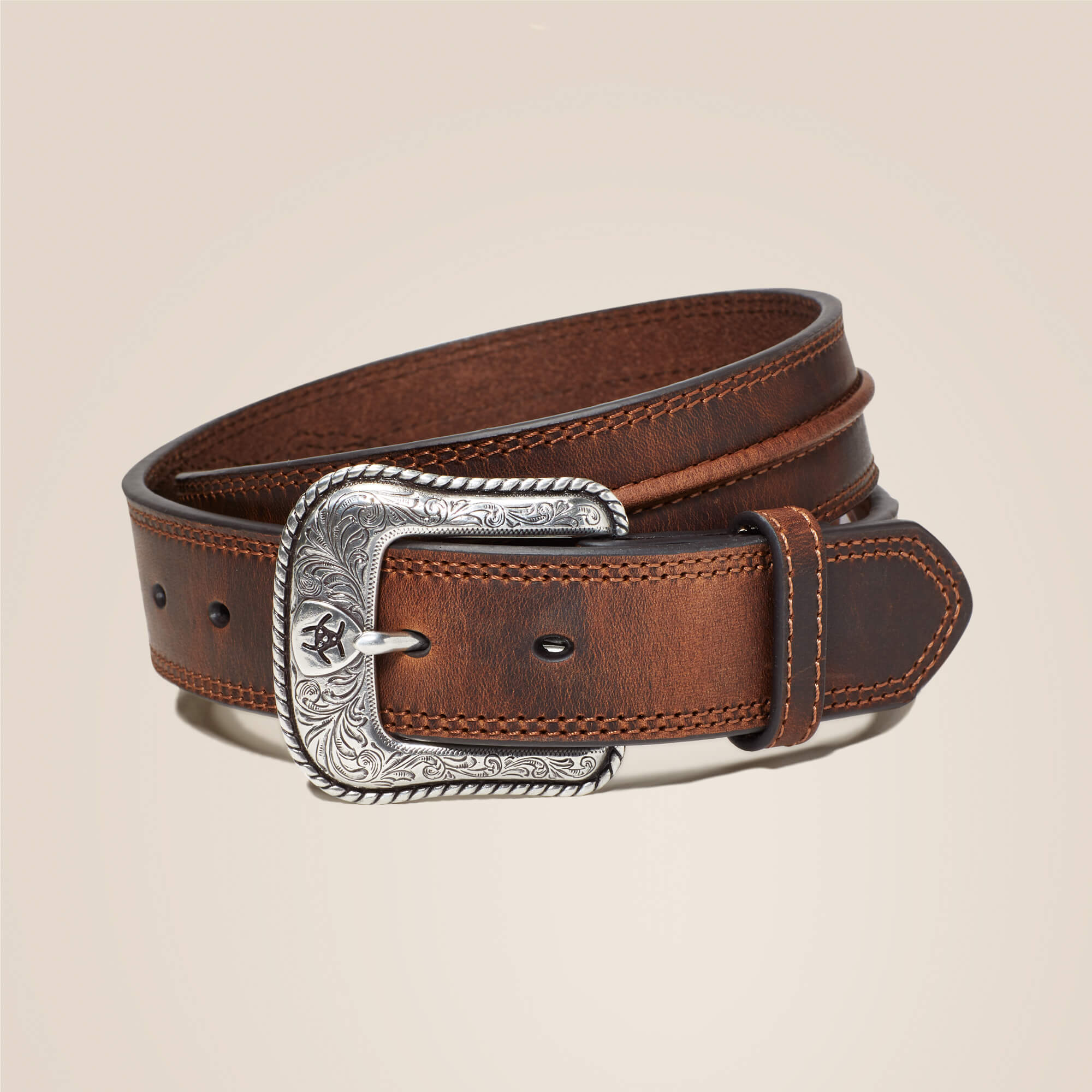 Taylor Belt Front - MEDIUM BROWN