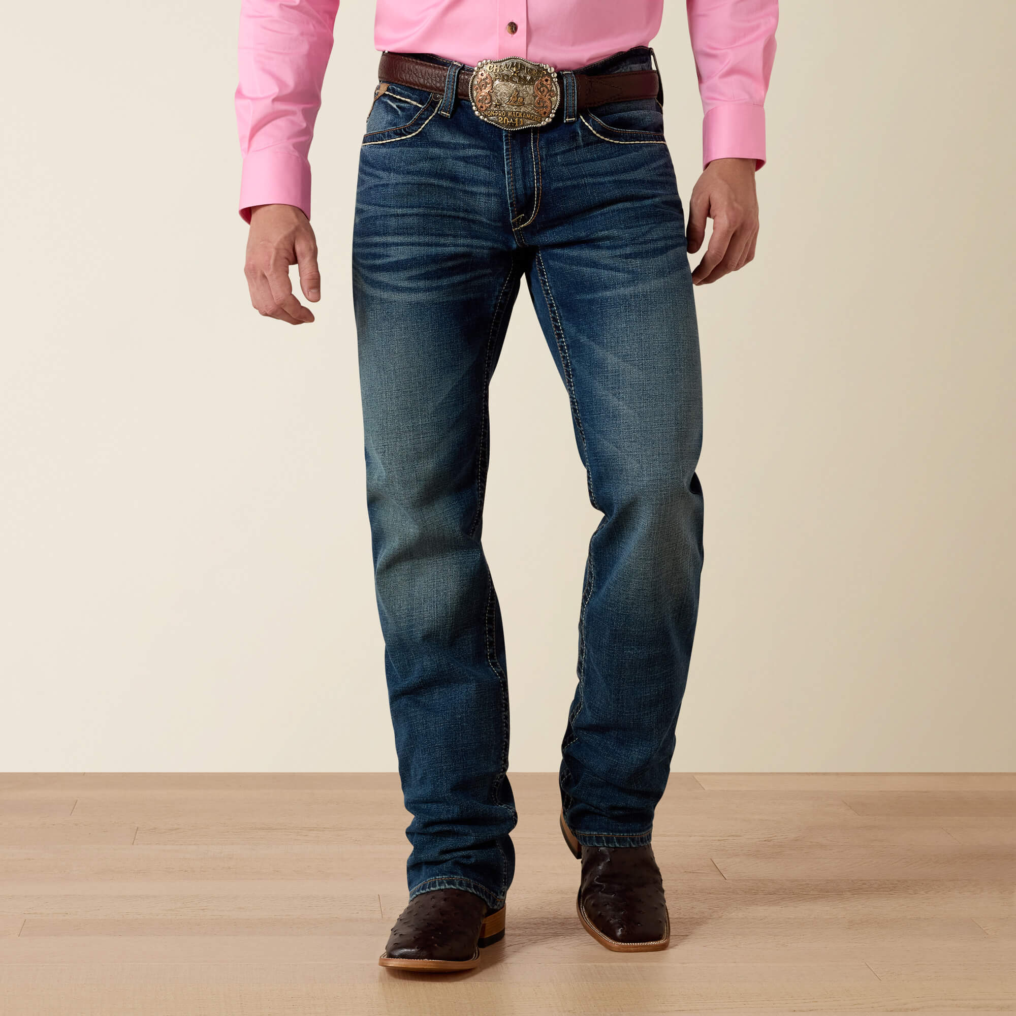 M4 Stretch Preston Boot Cut Jean Front - SILVERTON