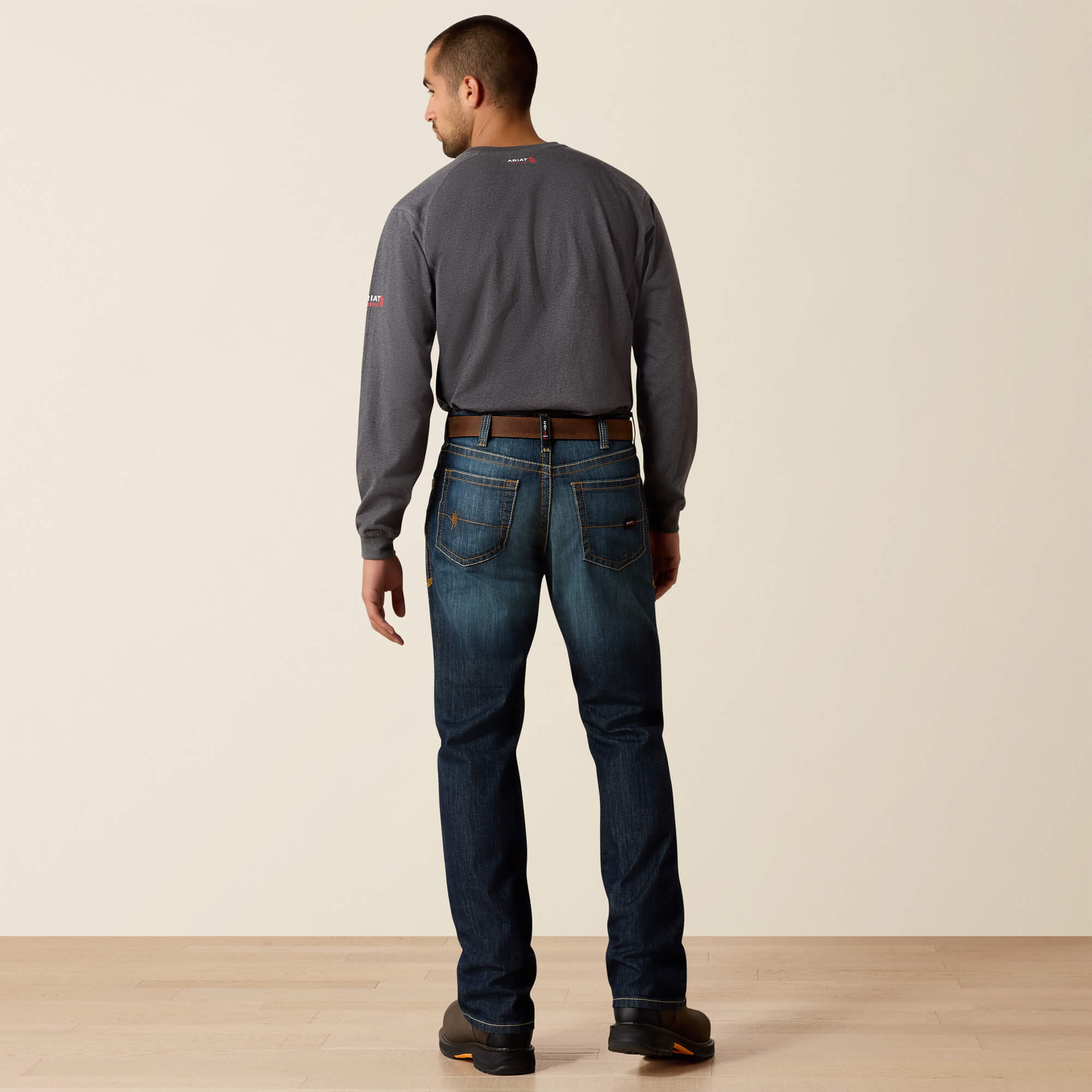 FR M4 Relaxed Stretch DuraLight Basic Boot Cut Jean Back - LASSEN