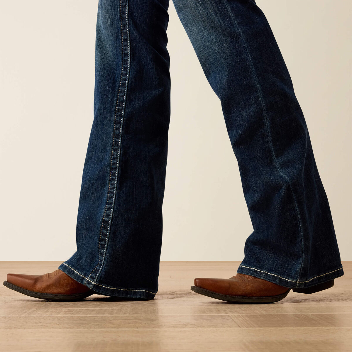 Mid Rise Entwined Festival Boot Cut Jeans - Festival