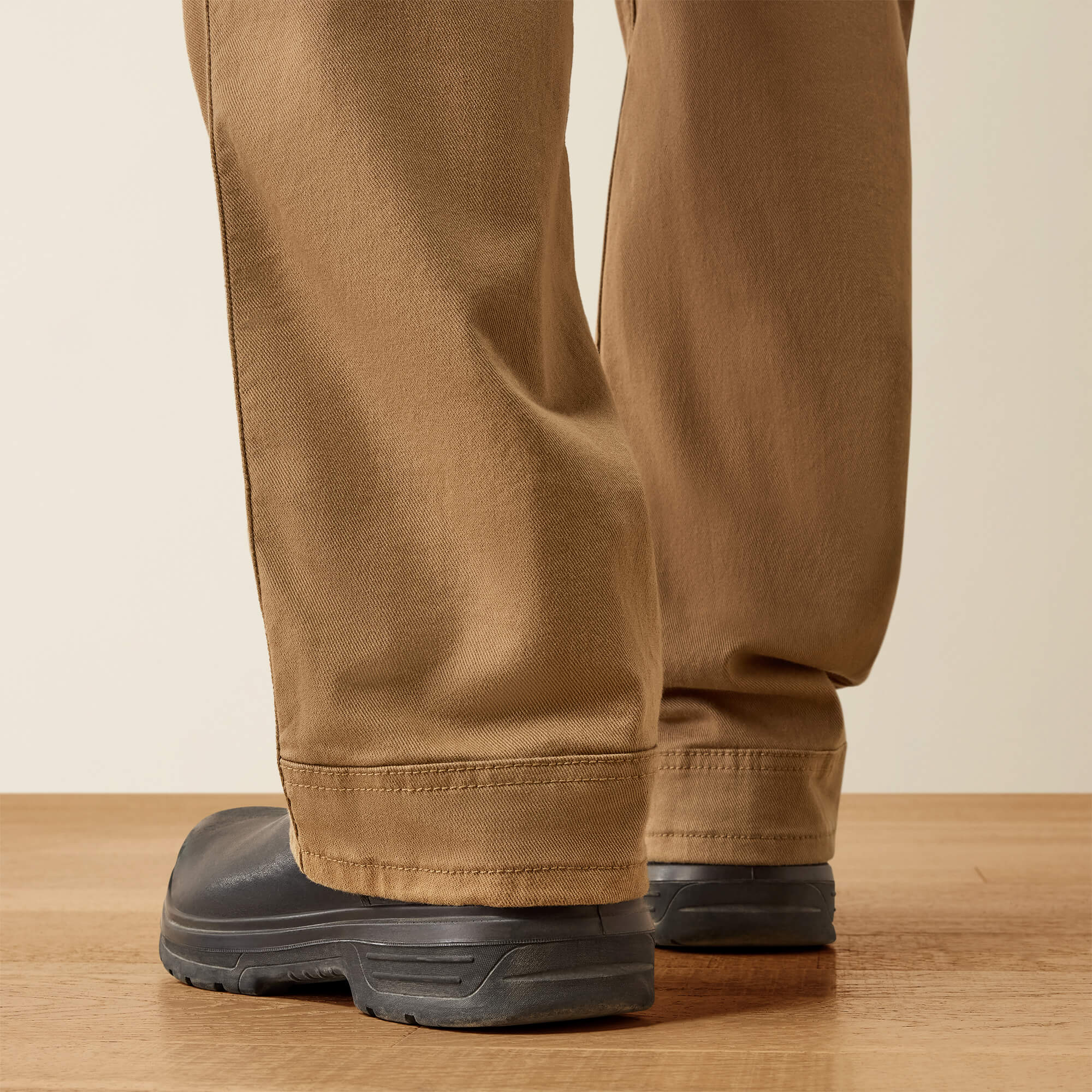 Rebar M4 Relaxed DuraStretch Washed Twill Dungaree Boot Cut Pant 05 - FIELD KHAKI