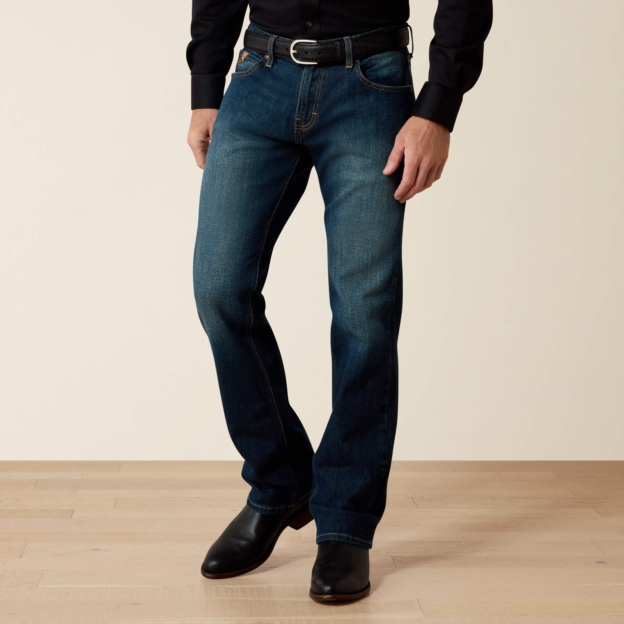 M7 Rocker Stretch Legacy Stackable Straight Leg Jean Front - FREMONT