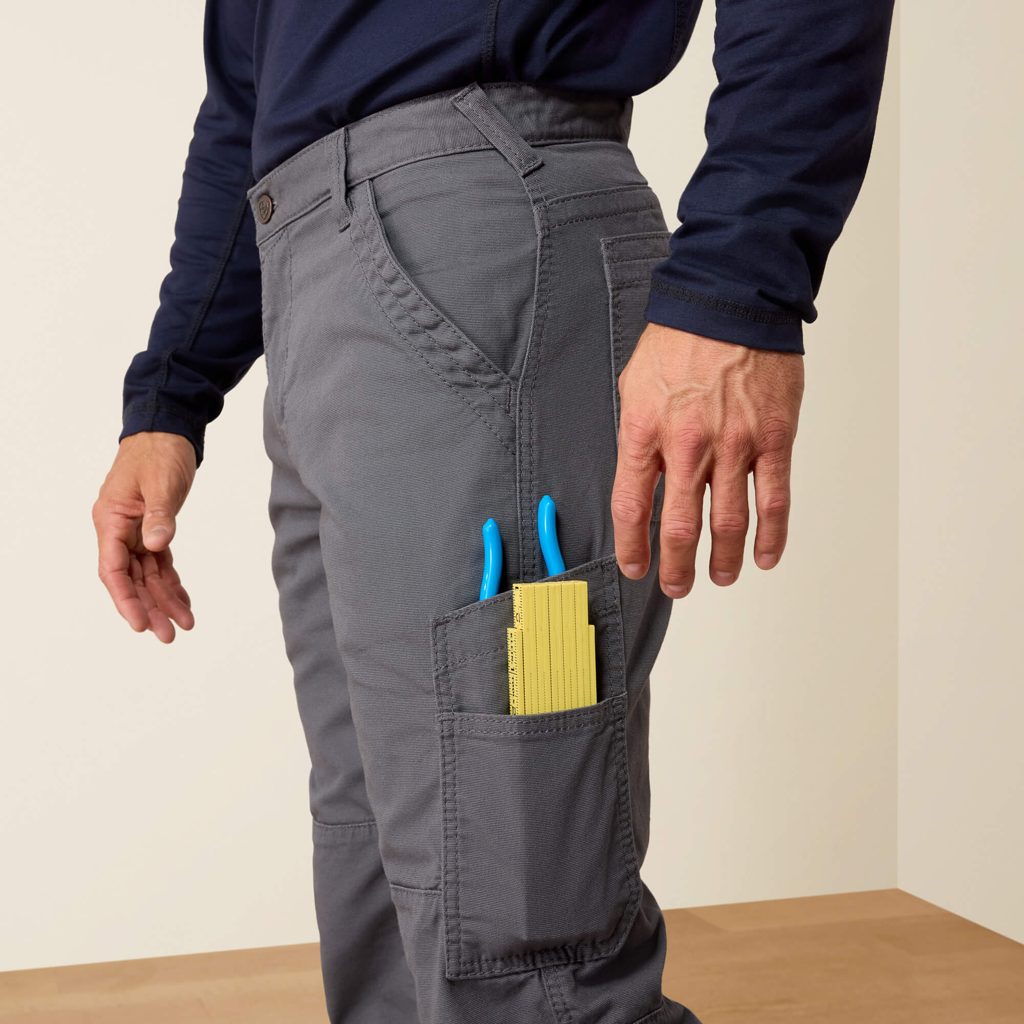 FR M5 Straight DuraStretch DuraLight Cordura Canvas Straight Pant 02 - IRON GRAY